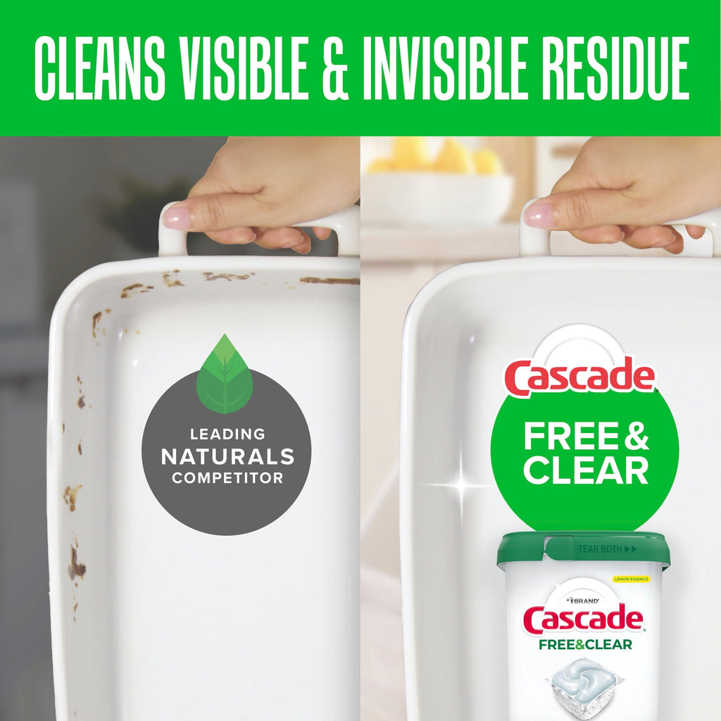 Free & Clear Dishwasher Pods, Dish Detergent Soap, Unscented, 47 Count