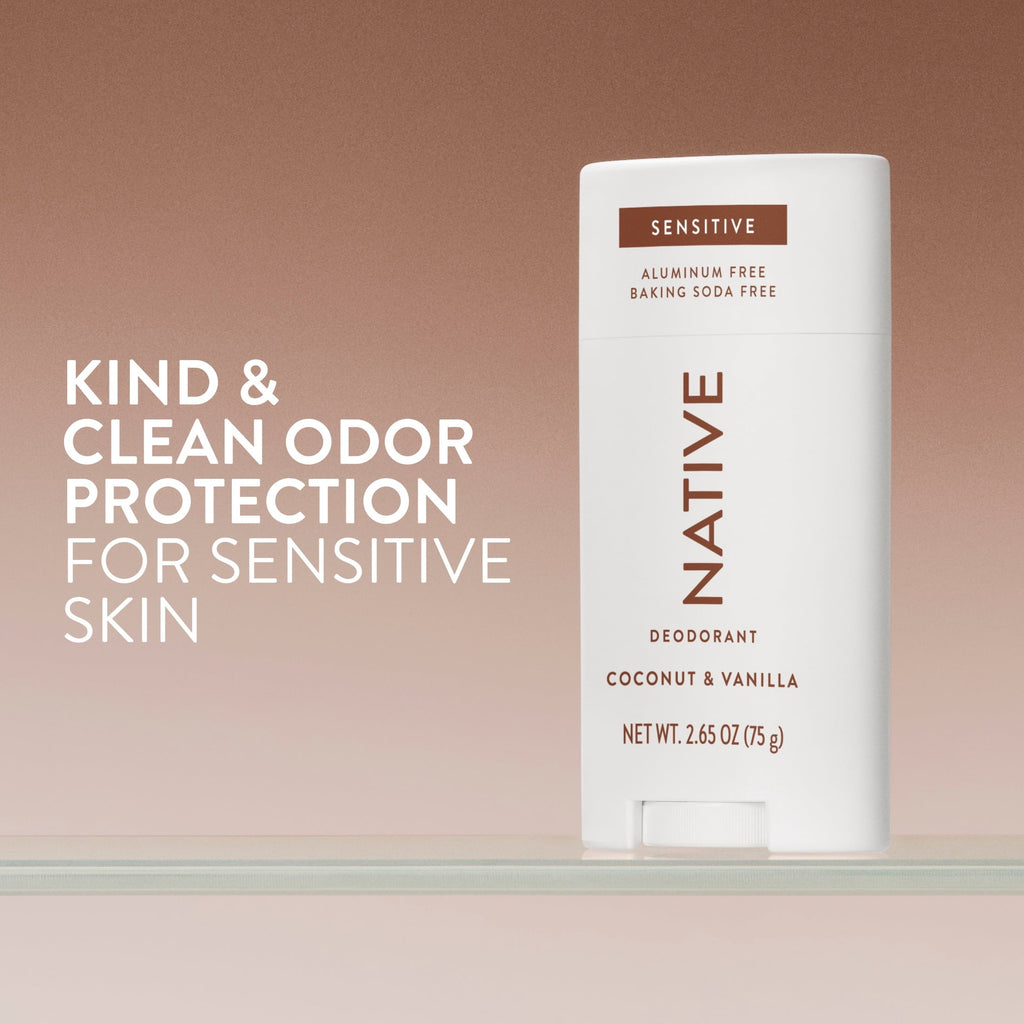 Deodorant, Sensitive, Aluminum Free, Coconut & Vanilla, for Women and Men, 2.65 oz