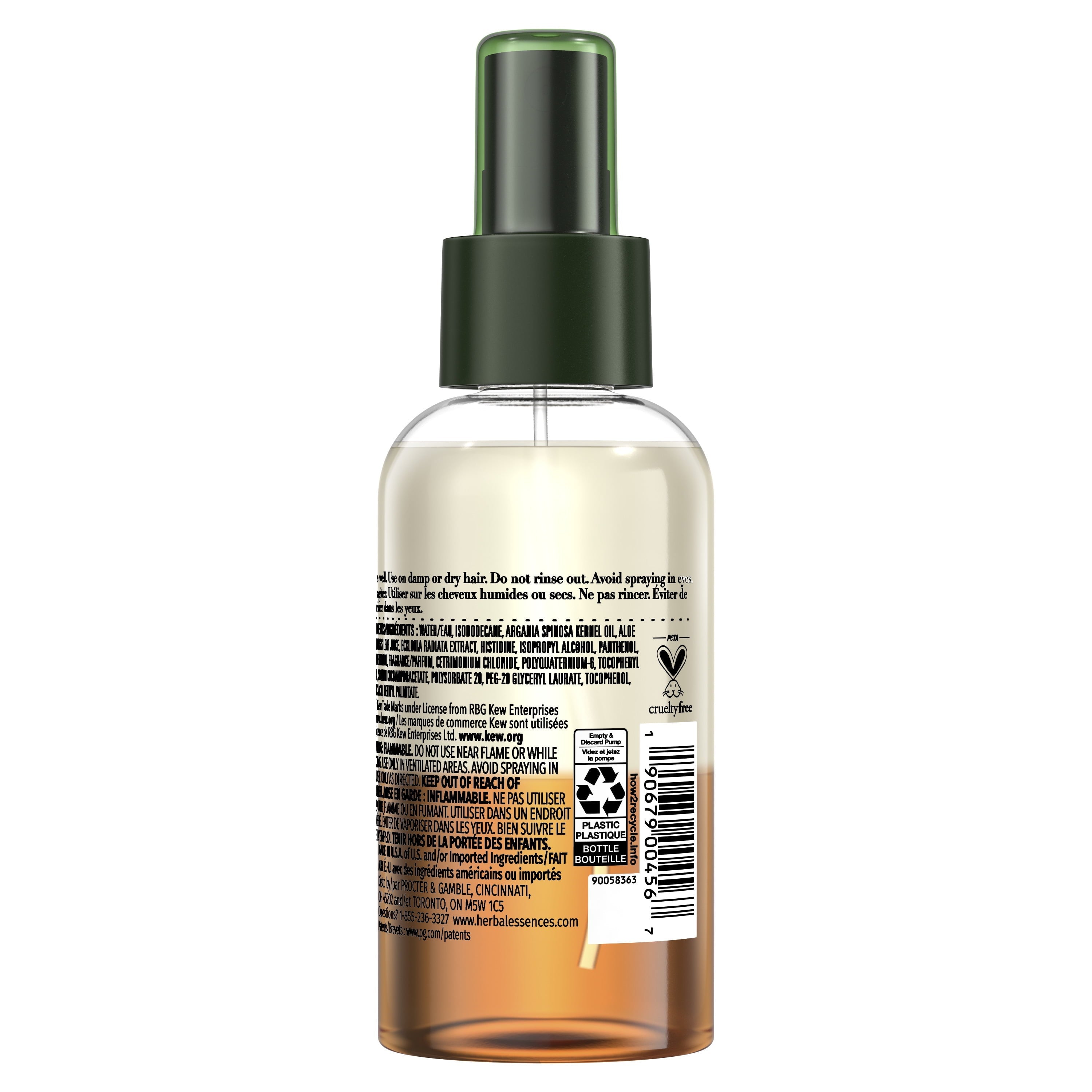 Bio: Renew Repair Hair Mist, Unisex, Argan Oil and Aloe, 4 fl oz