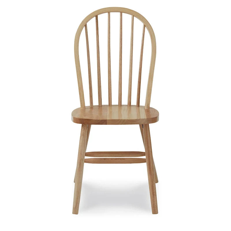 International Concepts Solid Wood Windsor Spindle Back Dining Chair
