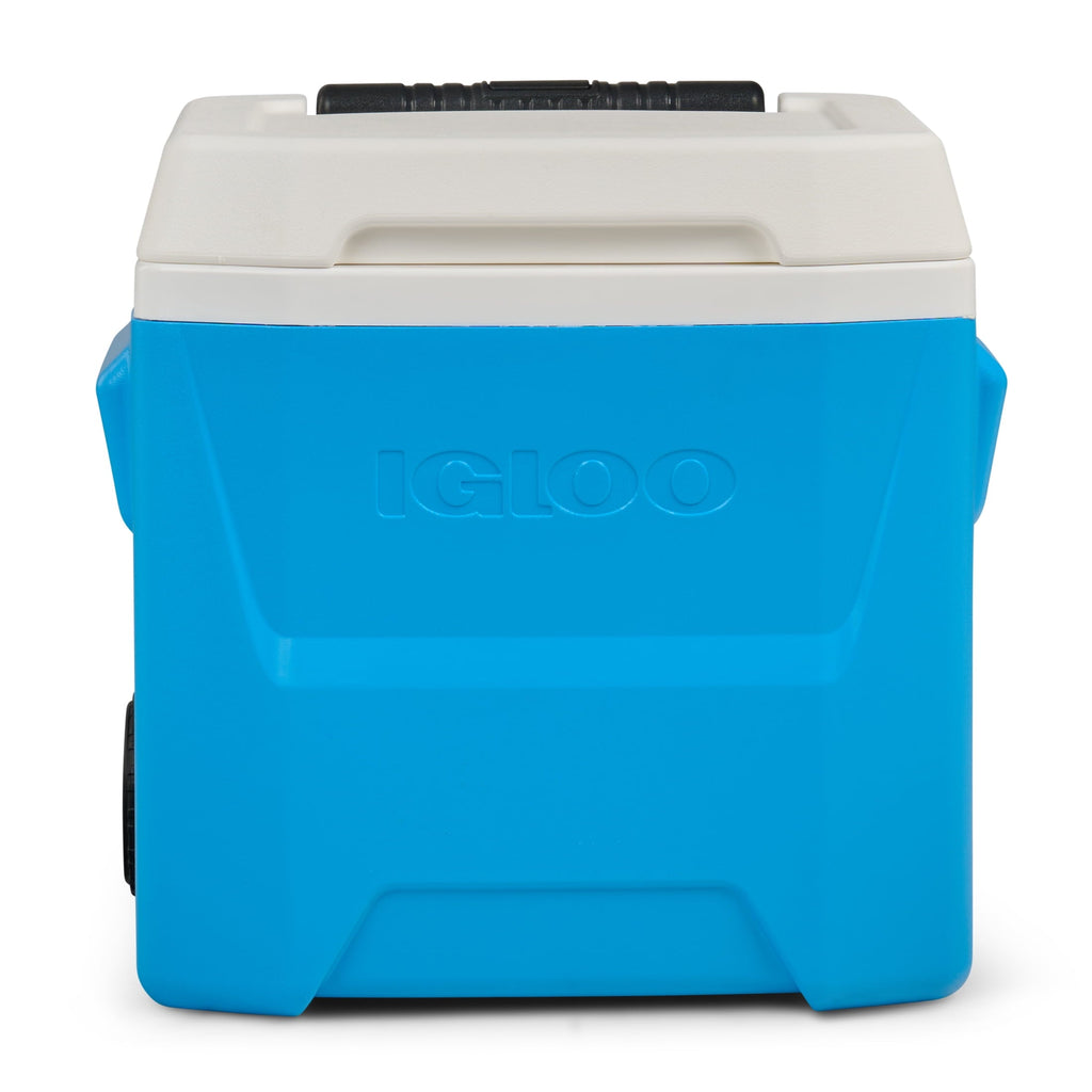 16 QT Laguna Hard Sided Ice Chest Cooler with Wheels, Aqua Blue