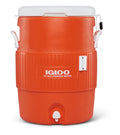 10-Gallon Seat Top Water Jug with Cup Dispenser - Orange