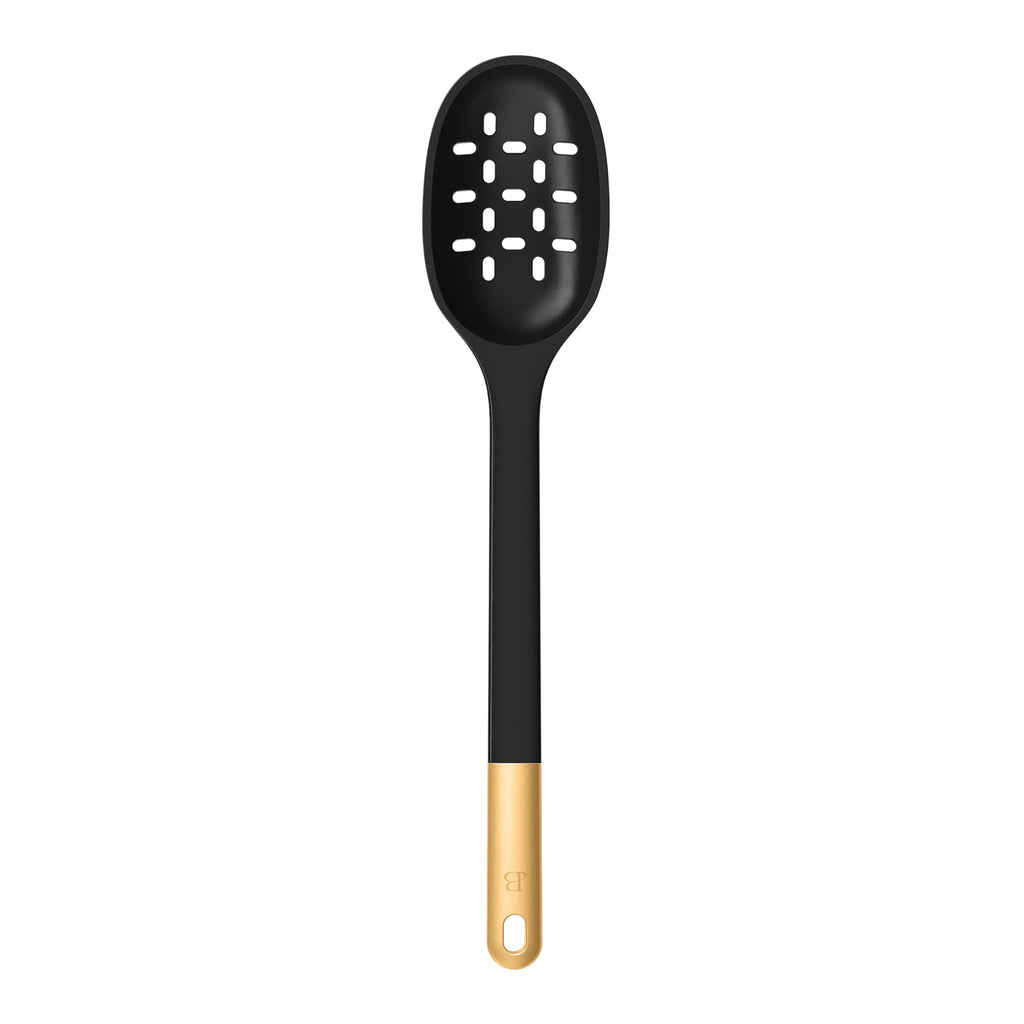 6-Piece Silicone Tool Set with Ceramic Crock, Porcini Taupe by Drew Barrymore