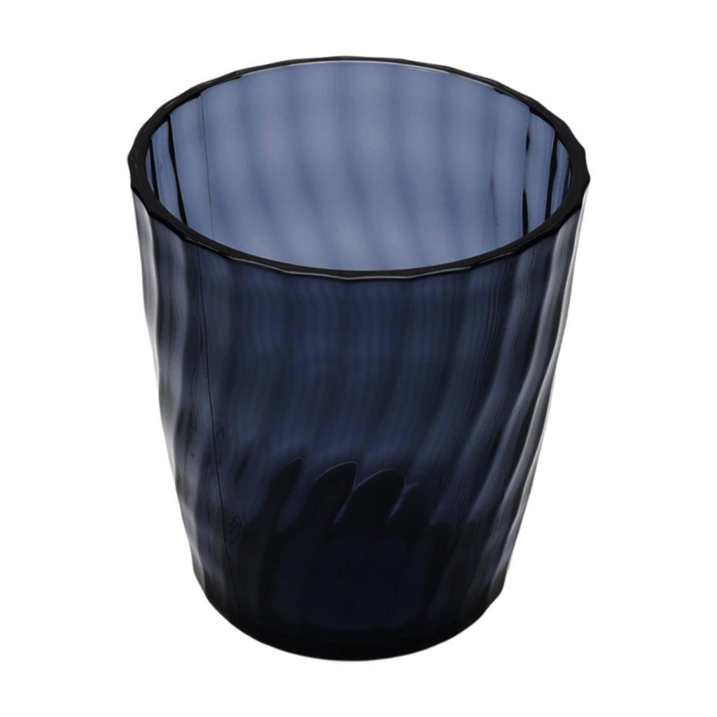 14-Ounce Acrylic Short Embossed Swirl Texture Tumbler, Blue