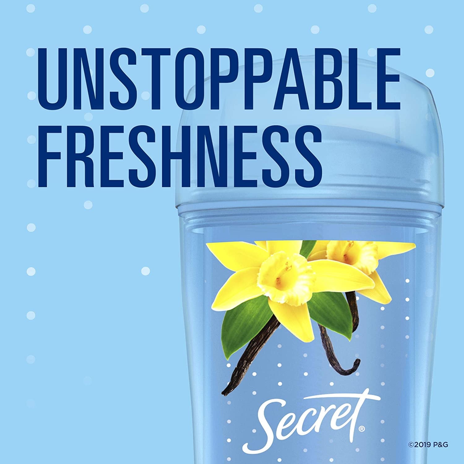 Invisible Solid Antiperspirant and Deodorant for Women, Vanilla Scent, 2.6 oz, 2 Pack