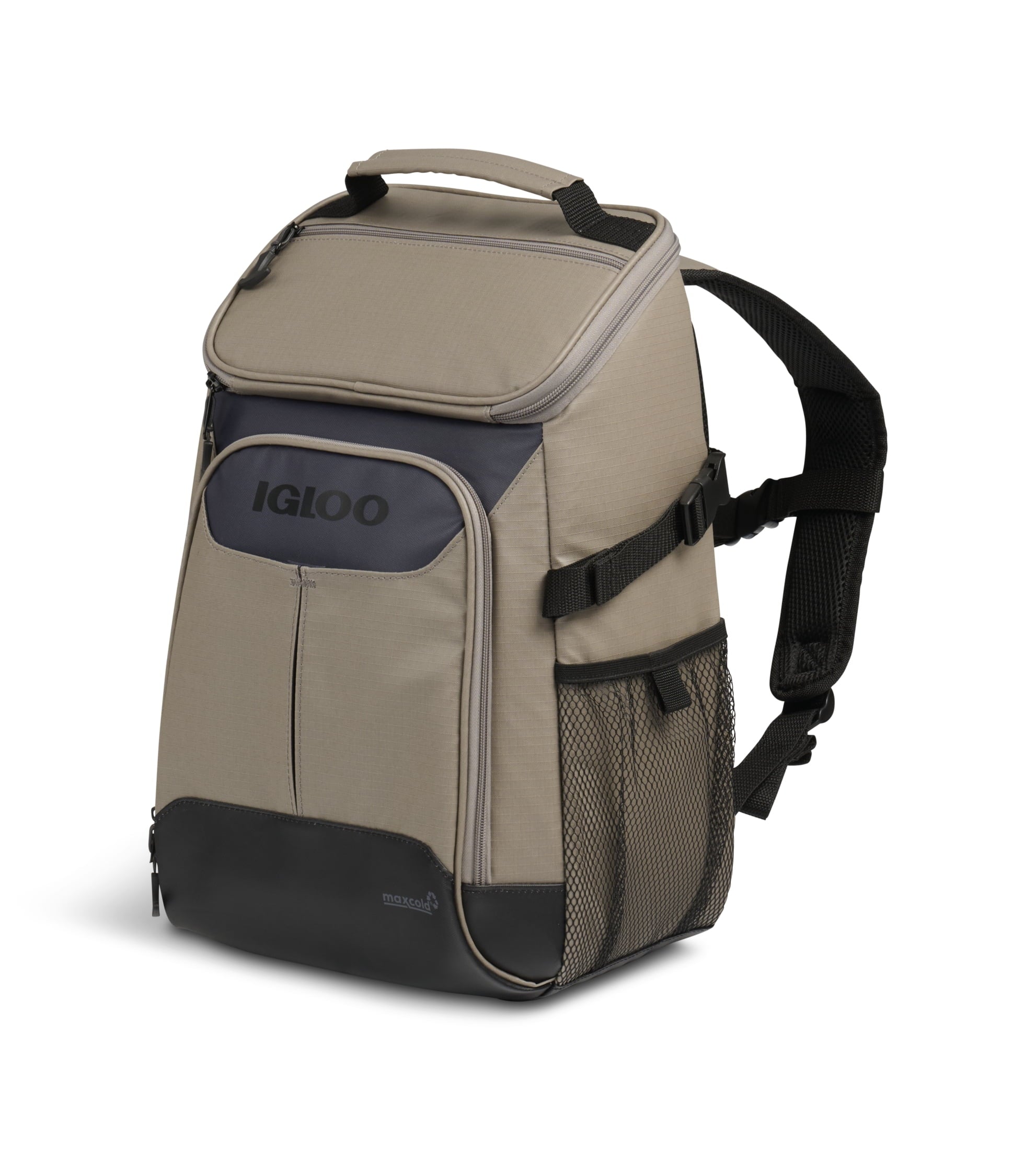 Igloo Trek Backpack Soft-Sided Cooler with 24 Can Capacity in Sandstone Tan