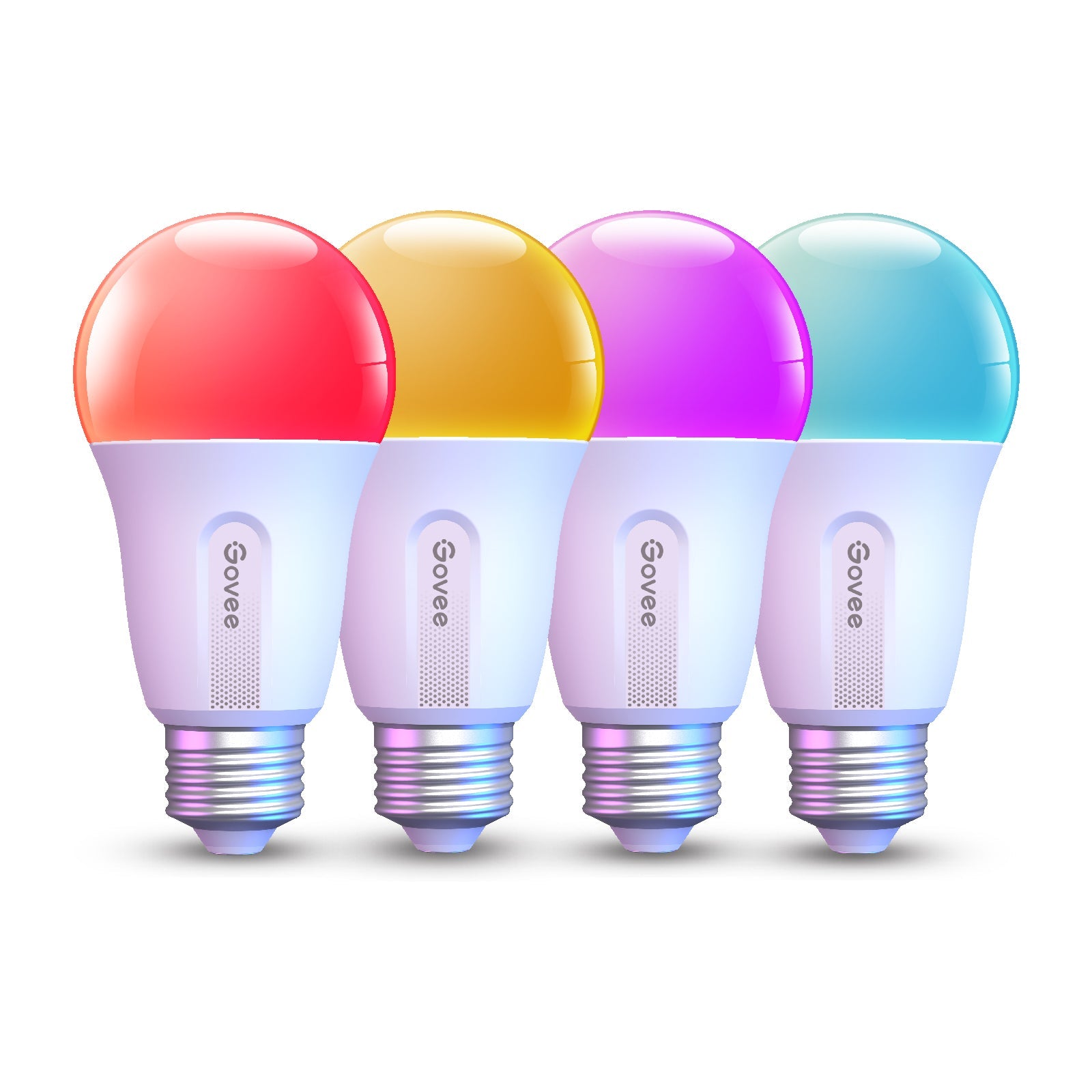 800LM RGBWW Smart A19 LED Smart Bulb 4 Packs