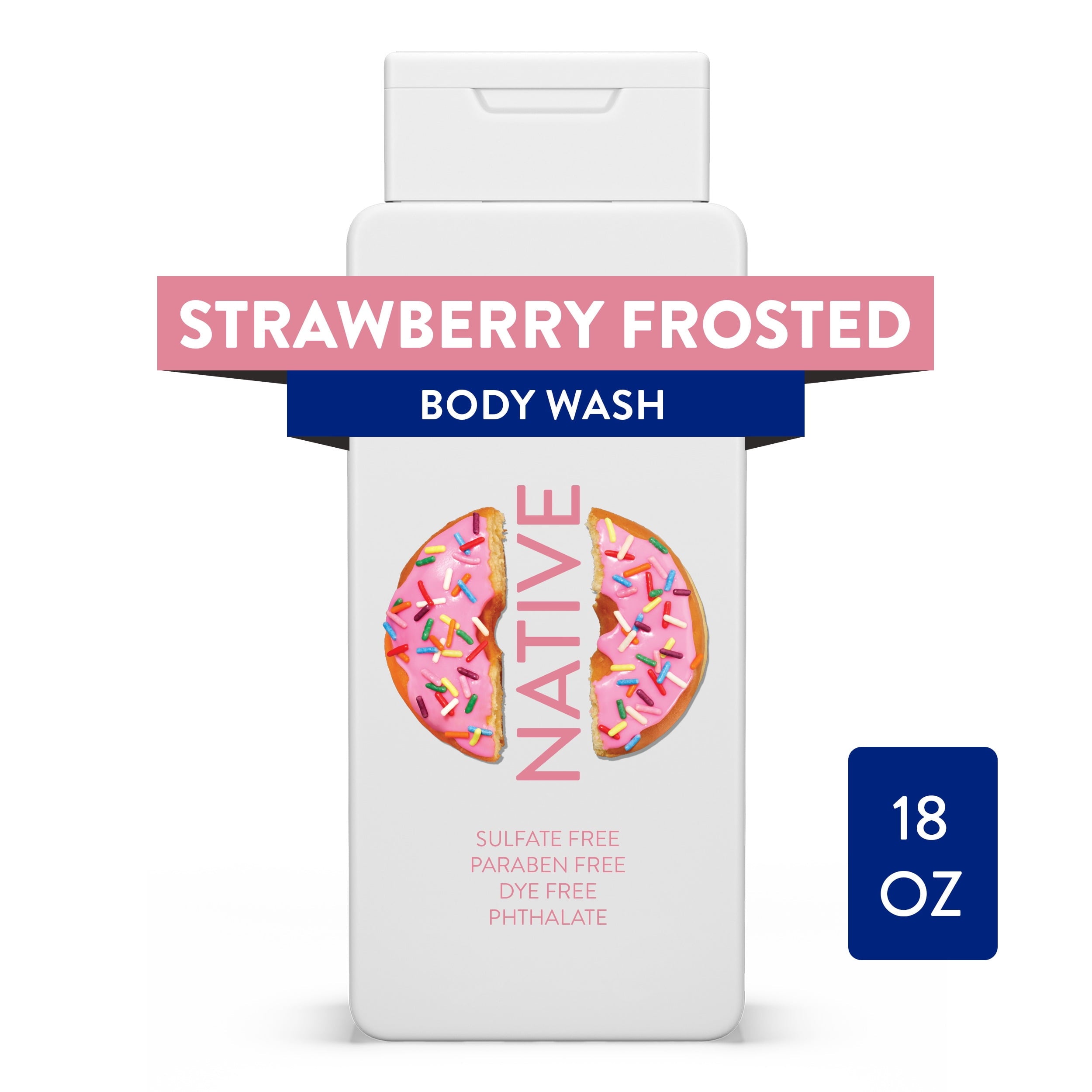 Dunkin' Sulfate Free Strawberry Frosted Shampoo, Conditioner, and Body Wash Bundle