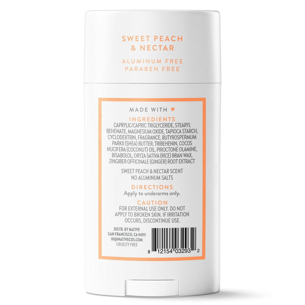 Aluminum-Free Deodorant, Sweet Peach & Nectar, 2.65 oz