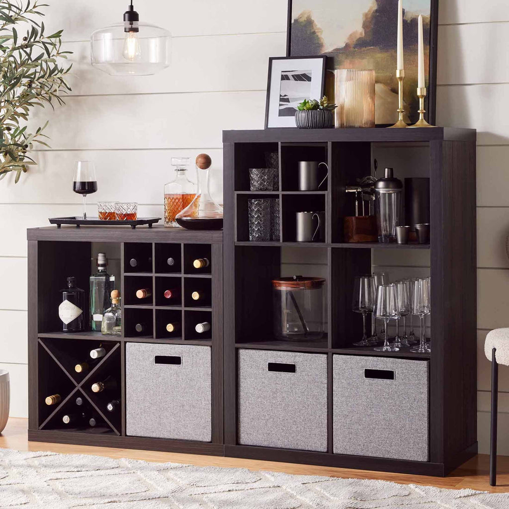 Better Homes & Gardens 4 Cube Storage Organizer, White Texture