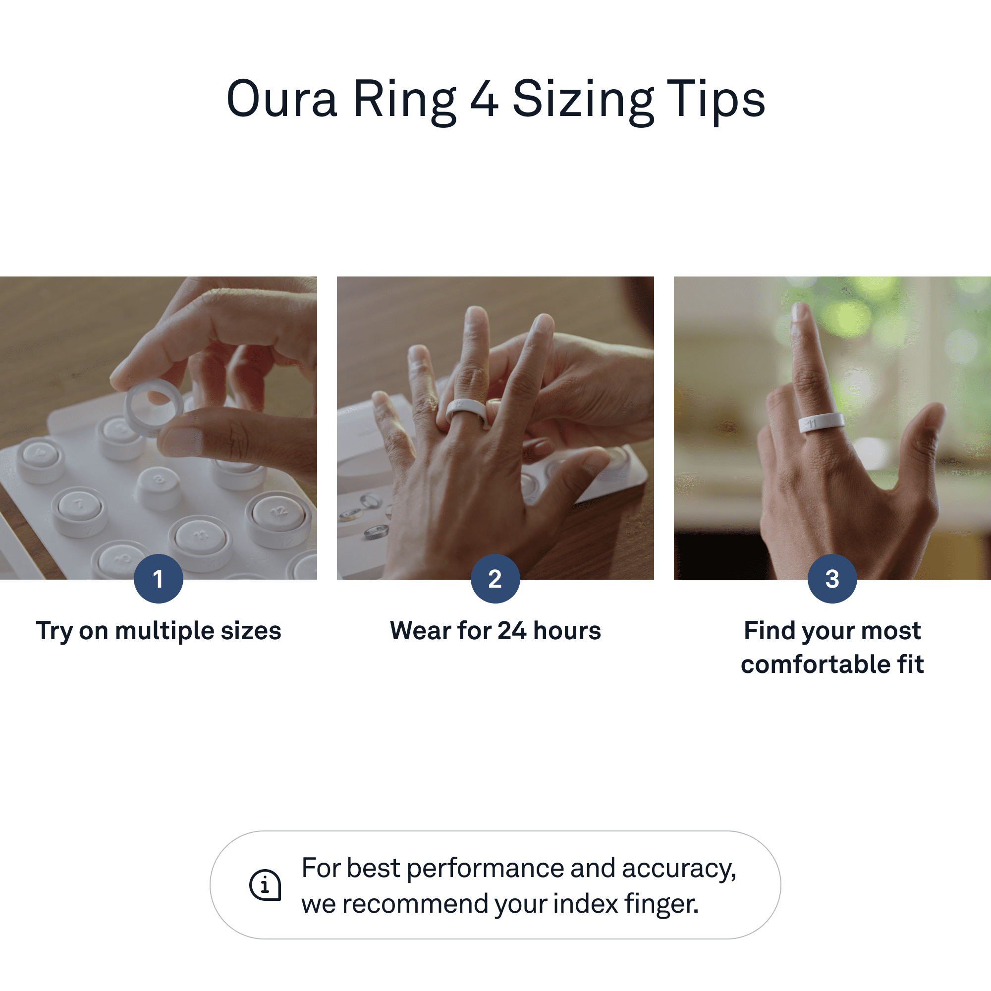 4 Sizing Kit, Size Before You Buy & Receive Credit for Purchase