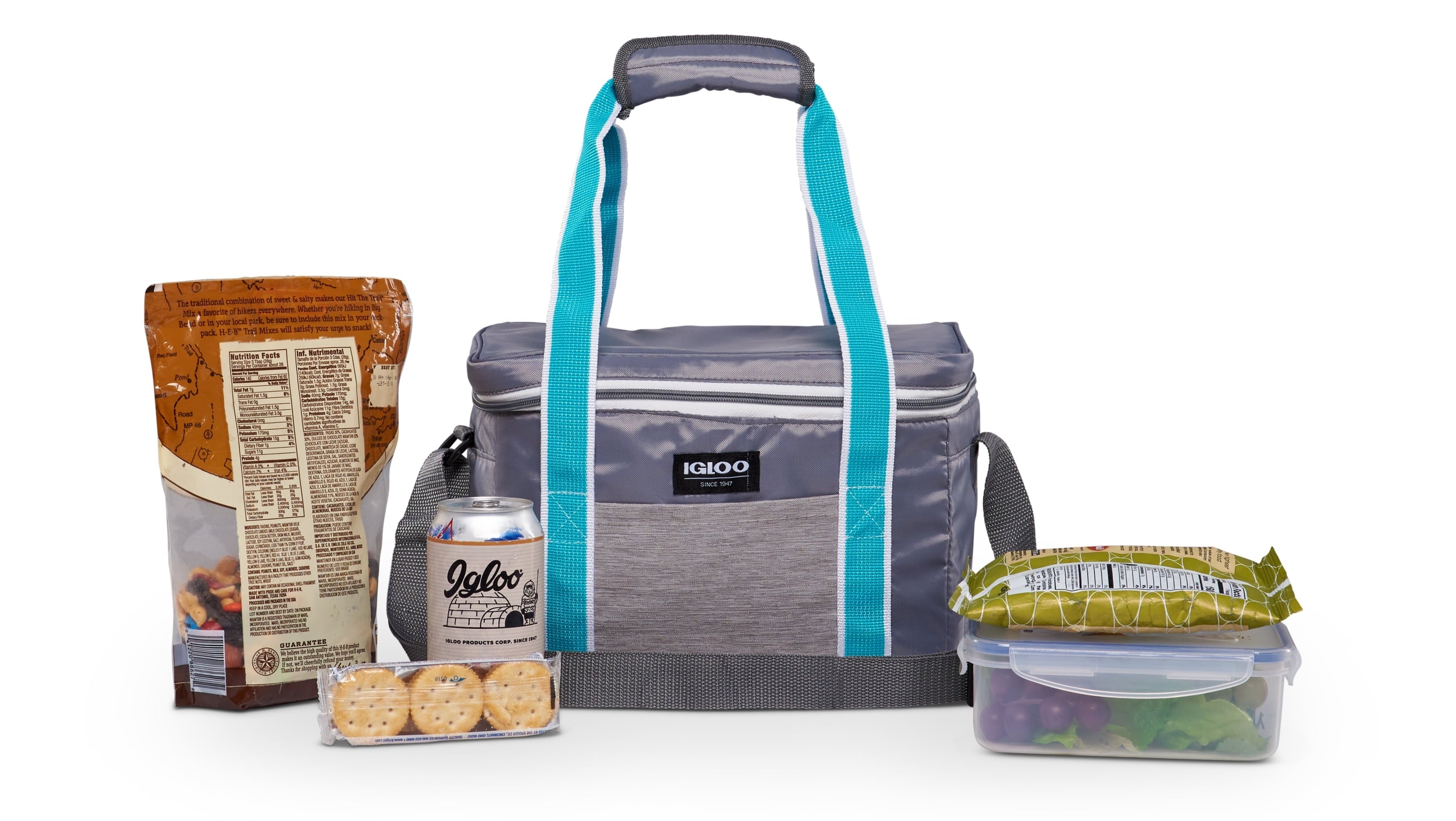 (2 pack) Igloo 12 Can Heritage Lunch Companion Cooler Bag - Teal