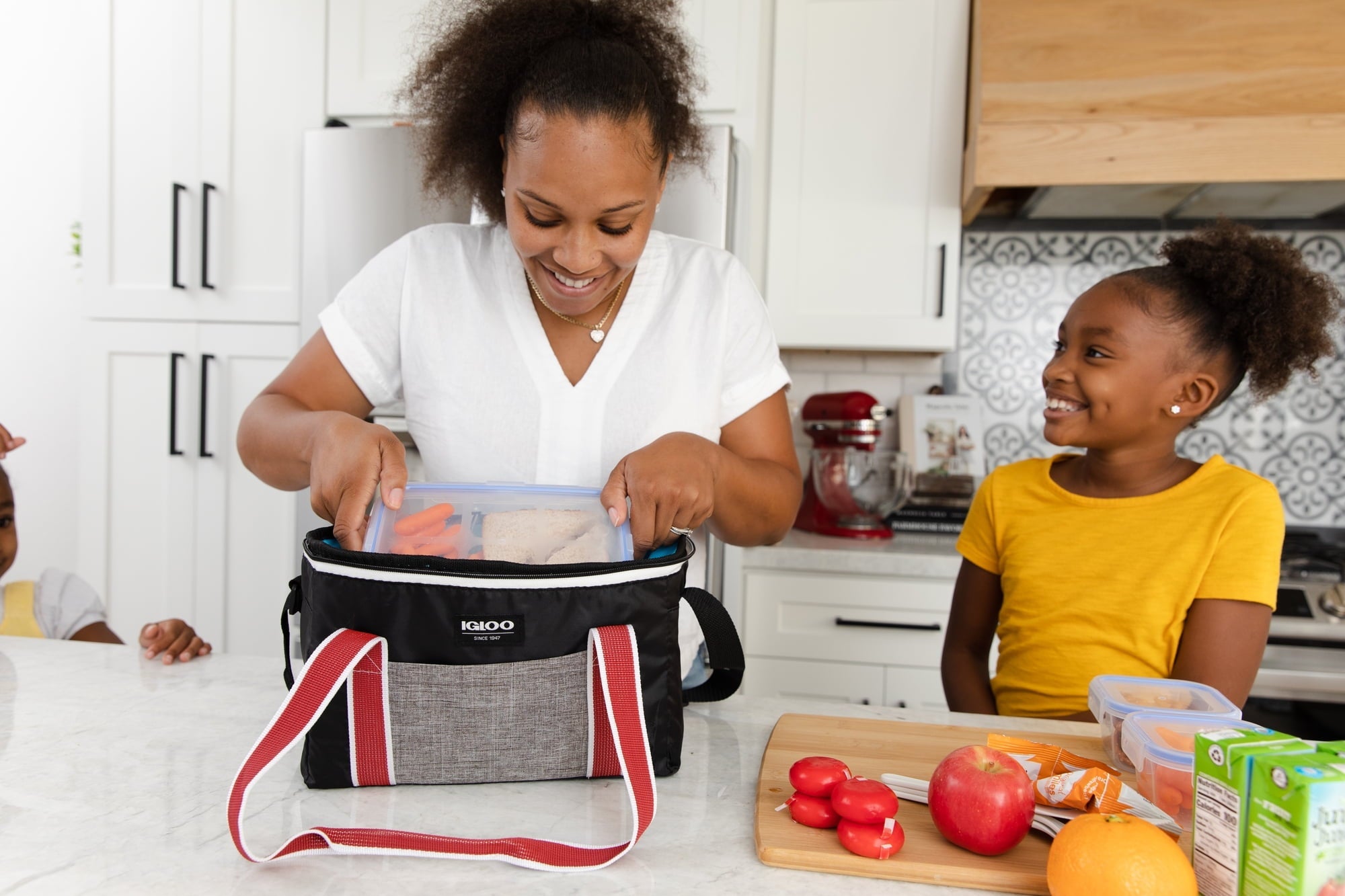 12 Can Capacity Heritage Lunch Companion Cooler Bag, Black and Red