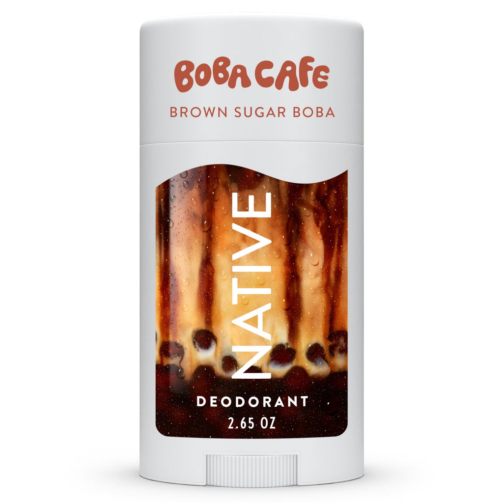 Aluminum Free Deodorant, Limited Edition Strawberry Matcha, 72 Hour Odor Protection, for Women and Men, Boba Café, 2.65oz