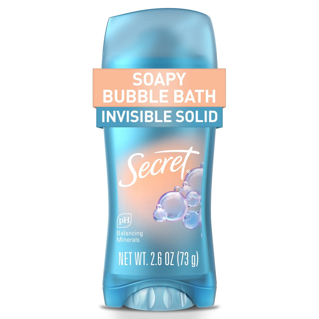 Fresh Invisible Solid Antiperspirant & Deodorant for Women, Bubble Bath, 2.6oz