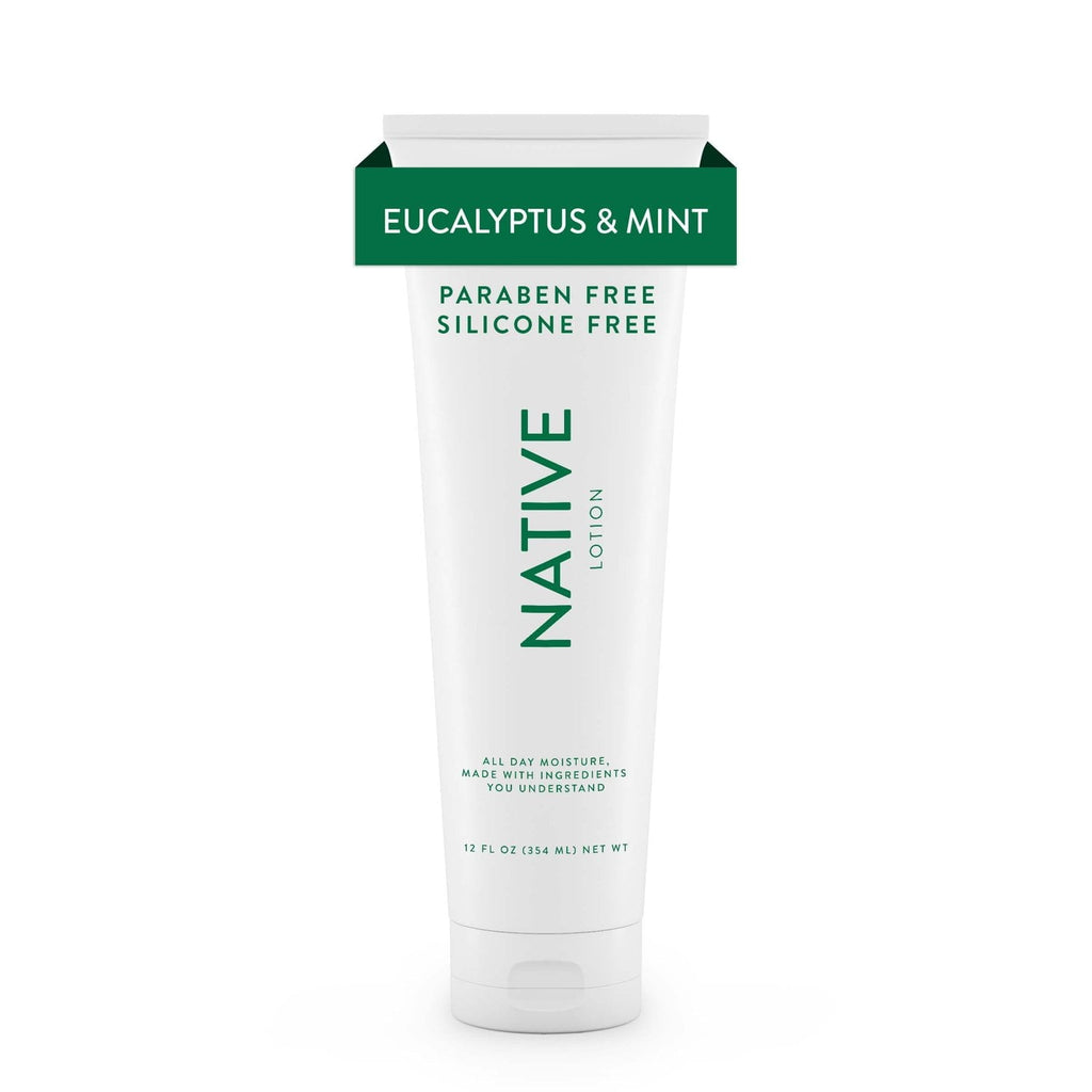 Natural Hand and Body Lotion, Eucalyptus & Mint, Paraben Free, Silicone Free 12 oz