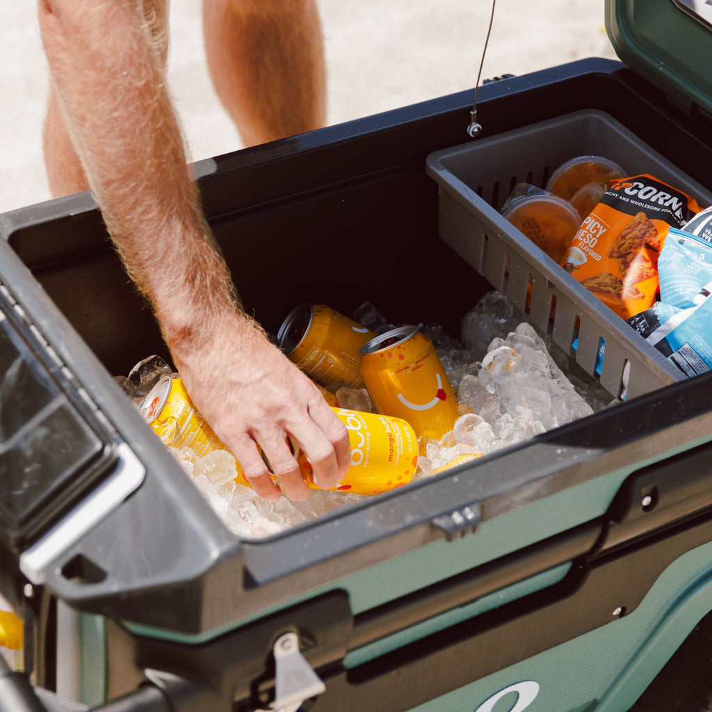 70 QT Trailmate Journey Rolling Cooler, Carbonite Gray