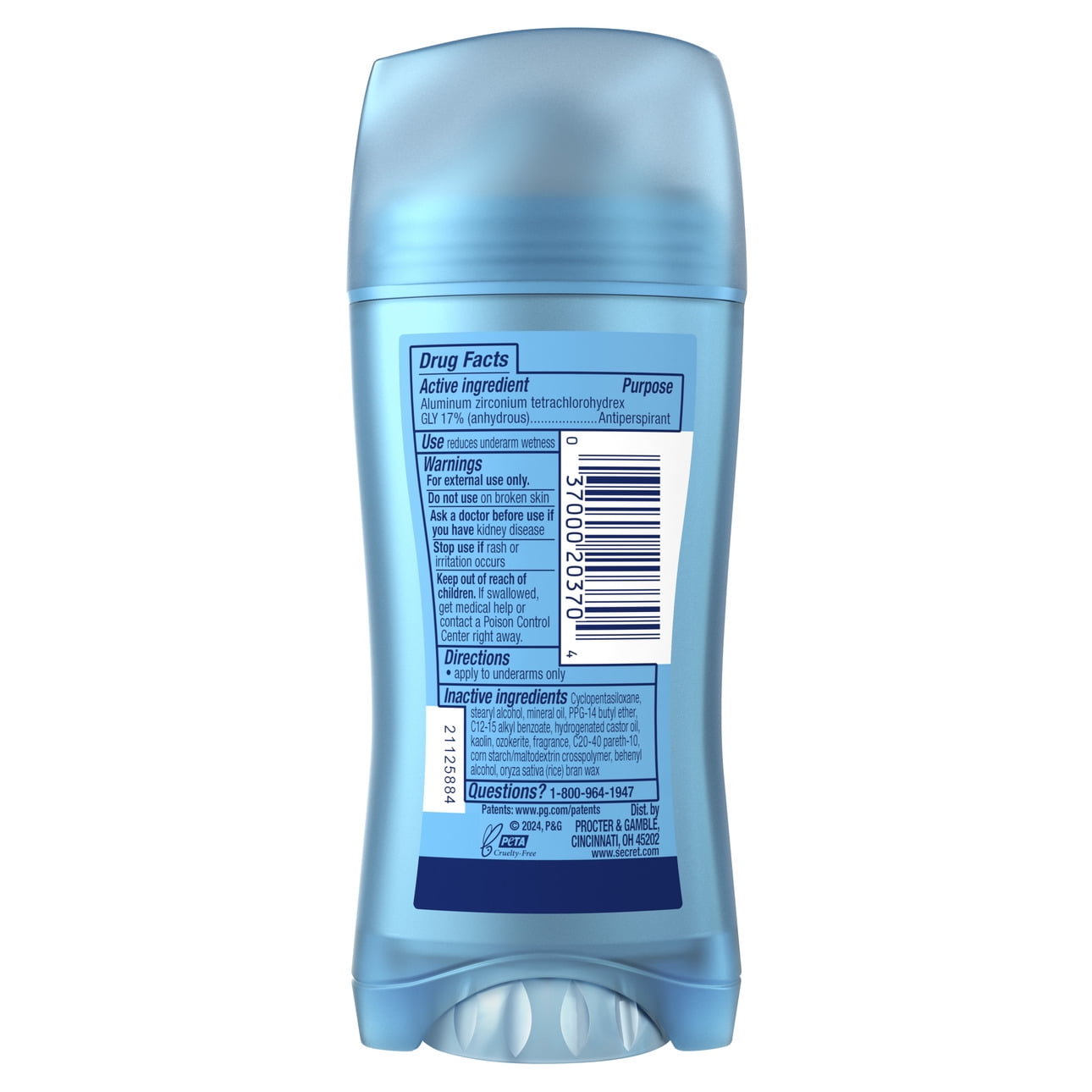 Fresh Invisible Solid Antiperspirant Deodorant for Women, Cocoa Butter, 2.6 oz