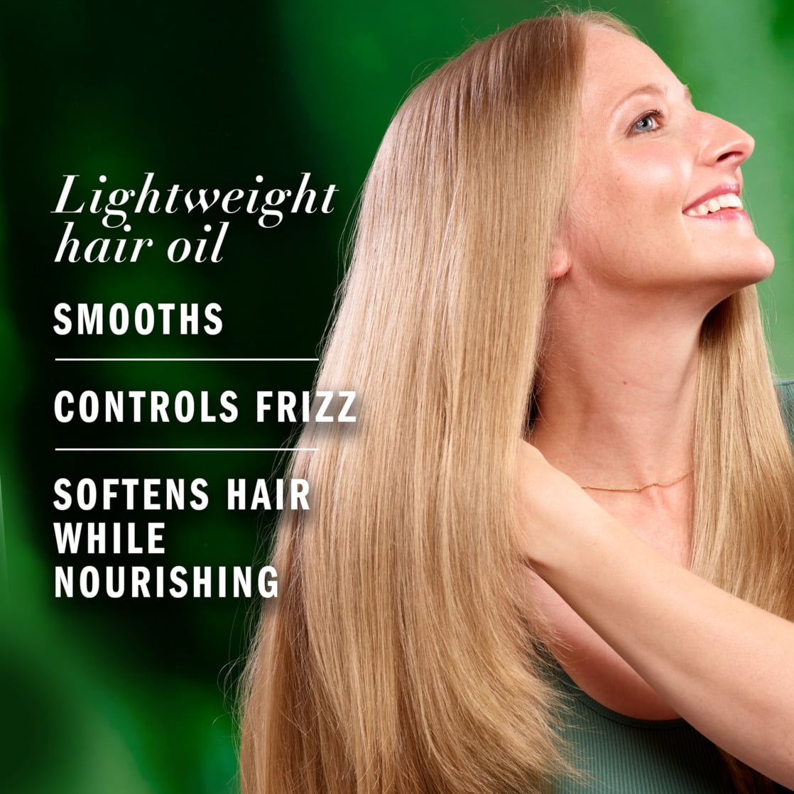 Lightweight Hair Oil, Certified Pure Plants, with Aloe and Camellia Flower Oil, 3.2 fl oz