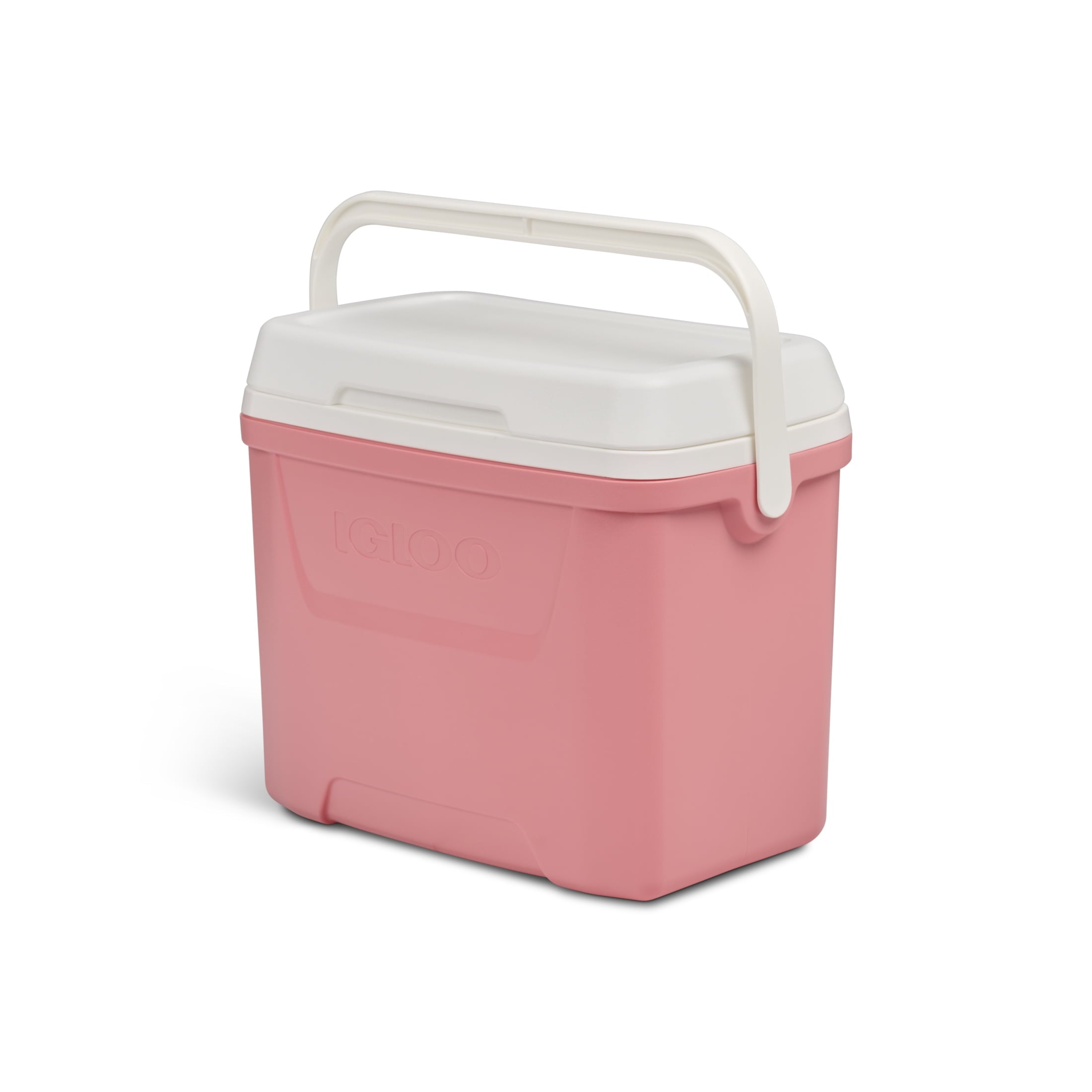 28 QT Laguna Hard-Sided Ice Chest Cooler, Aqua Blue and White