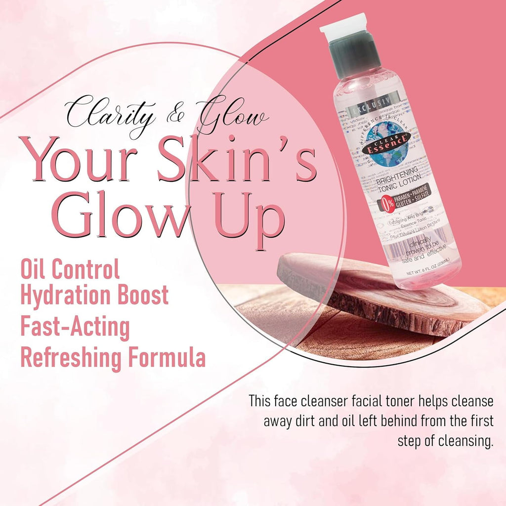 Brightening Tonic Lotion- Face Skin Brightening Blemish Spot Treatment (8 oz.)