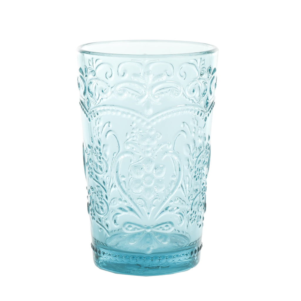 Amelia Pink 15.22-Ounce Glass Tumblers, Set of 4