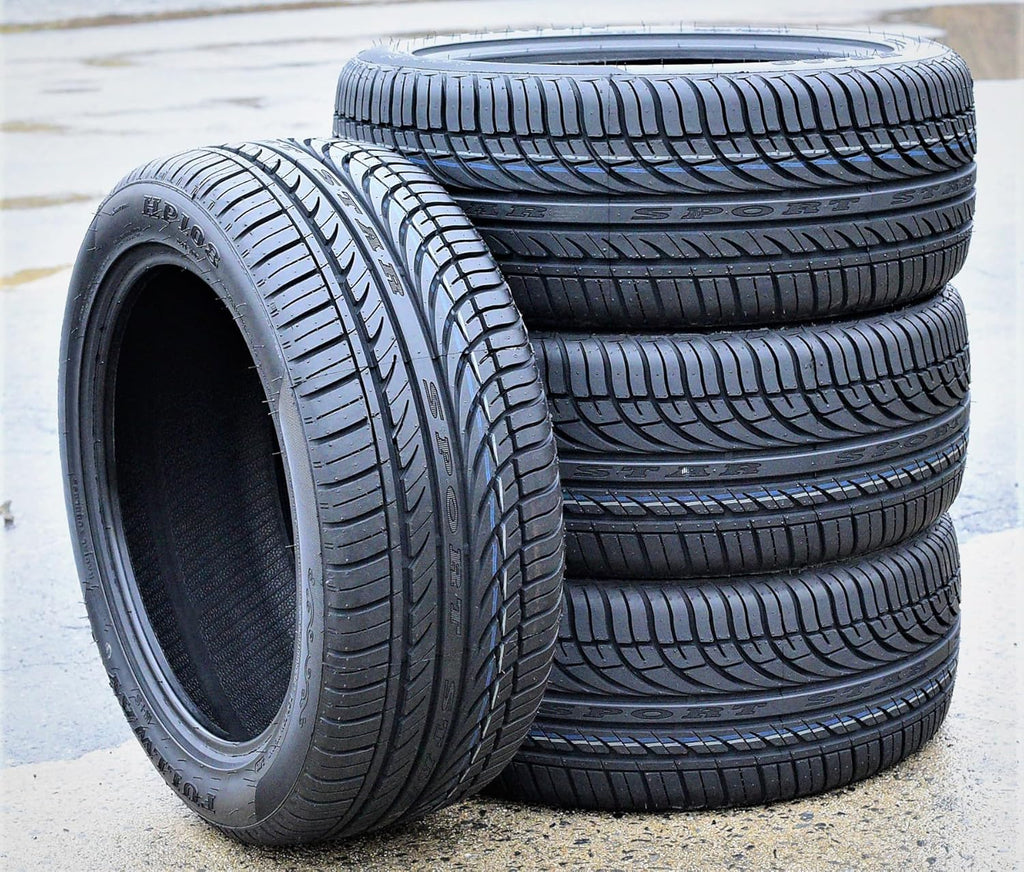 Set of 4 (FOUR) Fullway HP108 All-Season Passenger Car High Performance Radial Tires-205/50R17 205/50ZR17 205/50/17 205/50-17 93W Load Range XL 4-Ply BSW Black Side Wall UTQG 380AA