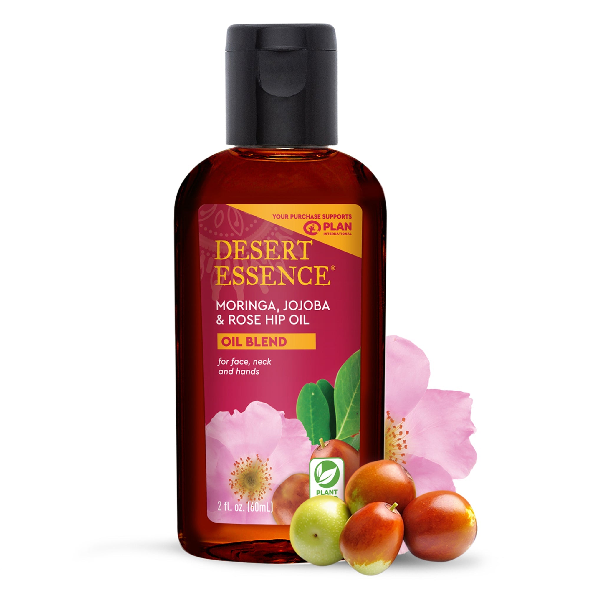 Moringa, Jojoba & Rose Hip Oil, 2 fl oz (60 ml)