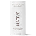 Aluminum Free Deodorant For Men, 72 Hour Solid Deodorant Stick, Santal & Leather, 3.1oz