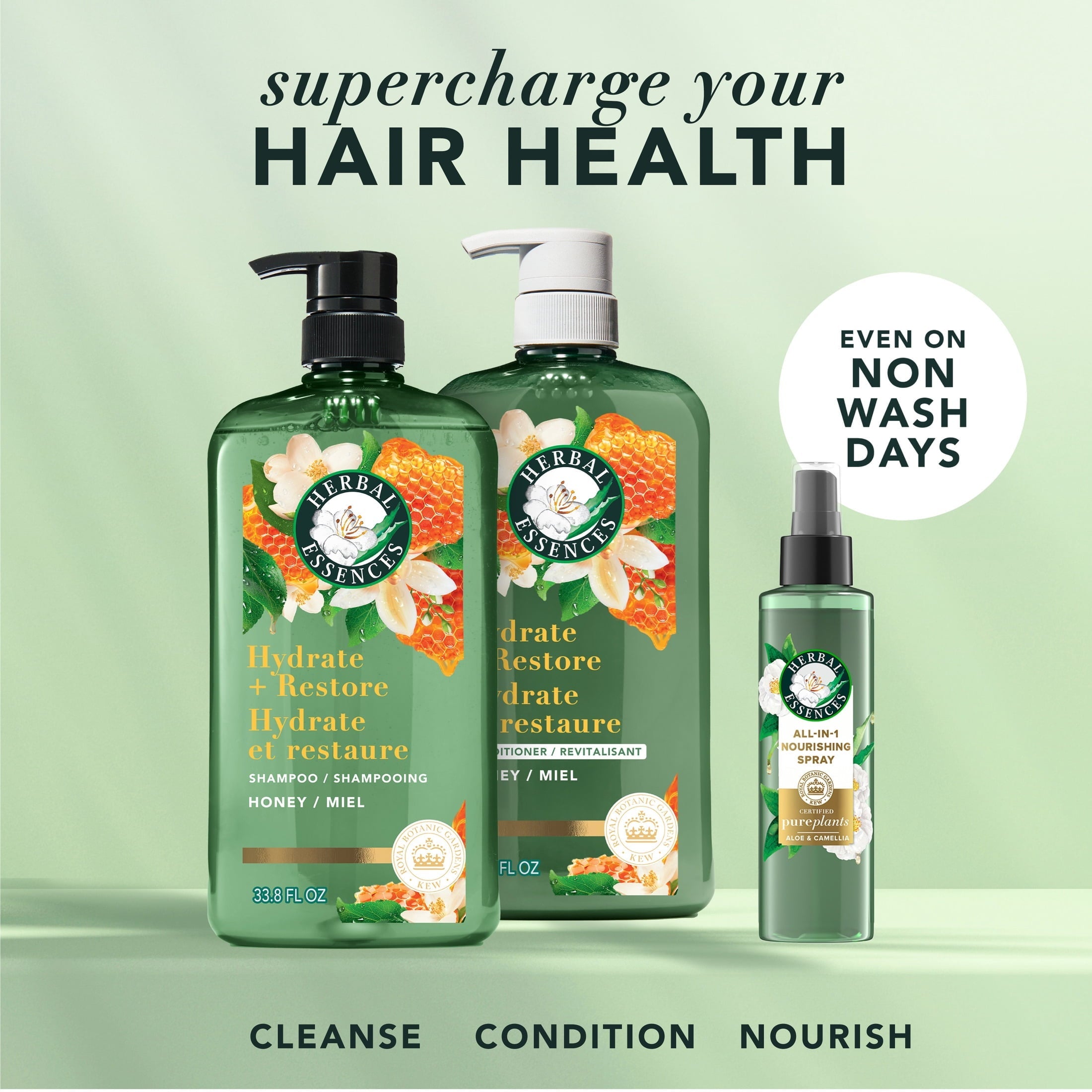 Hydrate + Restore Honey Sulfate Free Conditioner, 13.5 fl oz