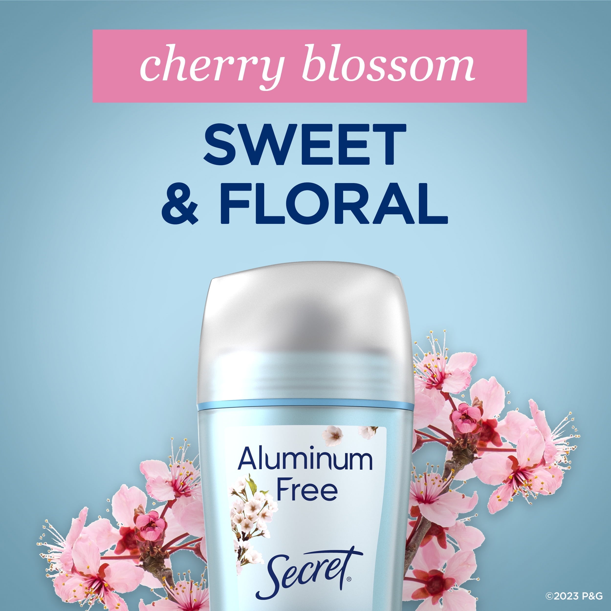 Aluminum Free Deodorant for Women, Cherry Blossom, 2.4 oz