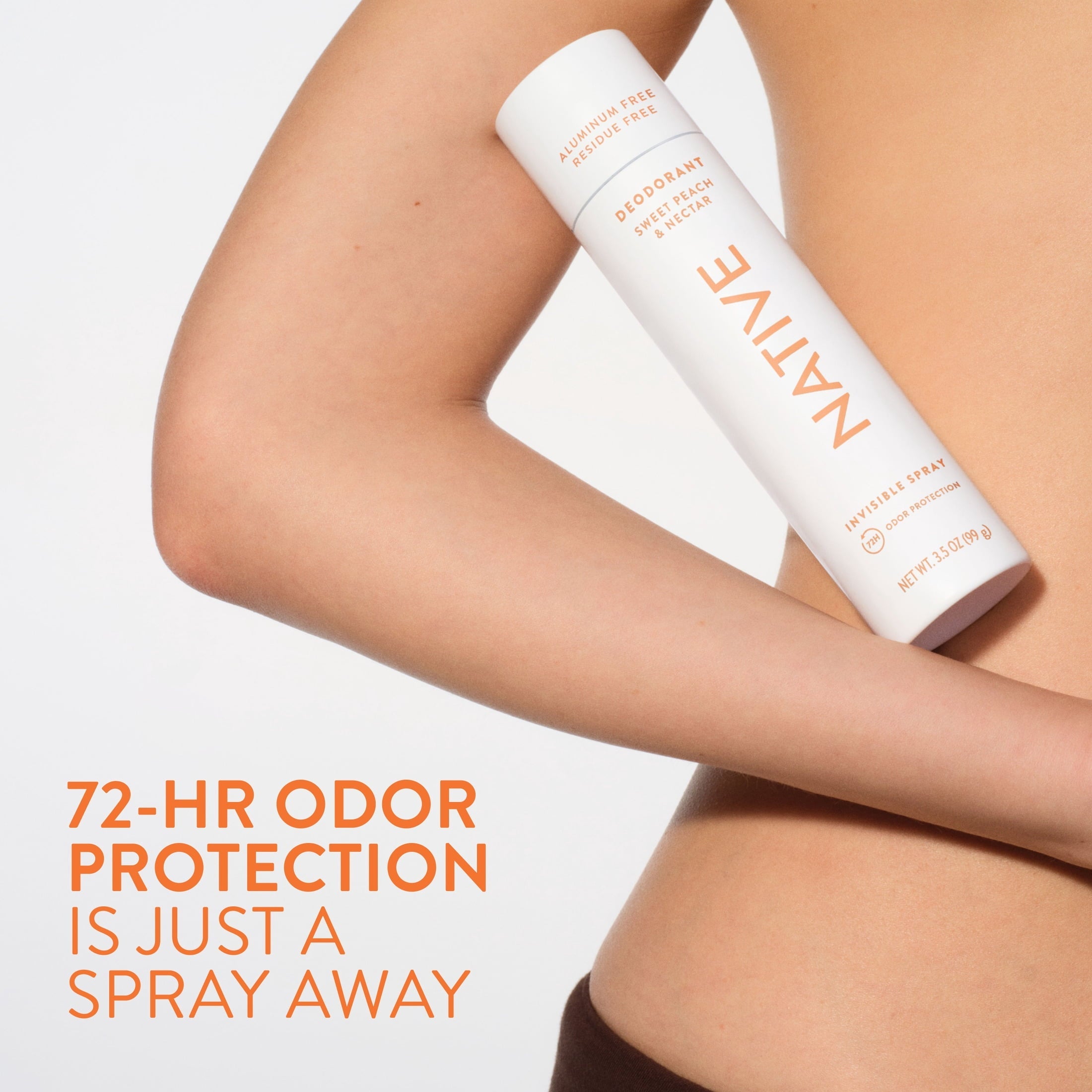 Aluminum Free Deodorant Spray For Women, 72 Hour Deodorant Spray, Sweet Peach & Nectar, 3.5oz
