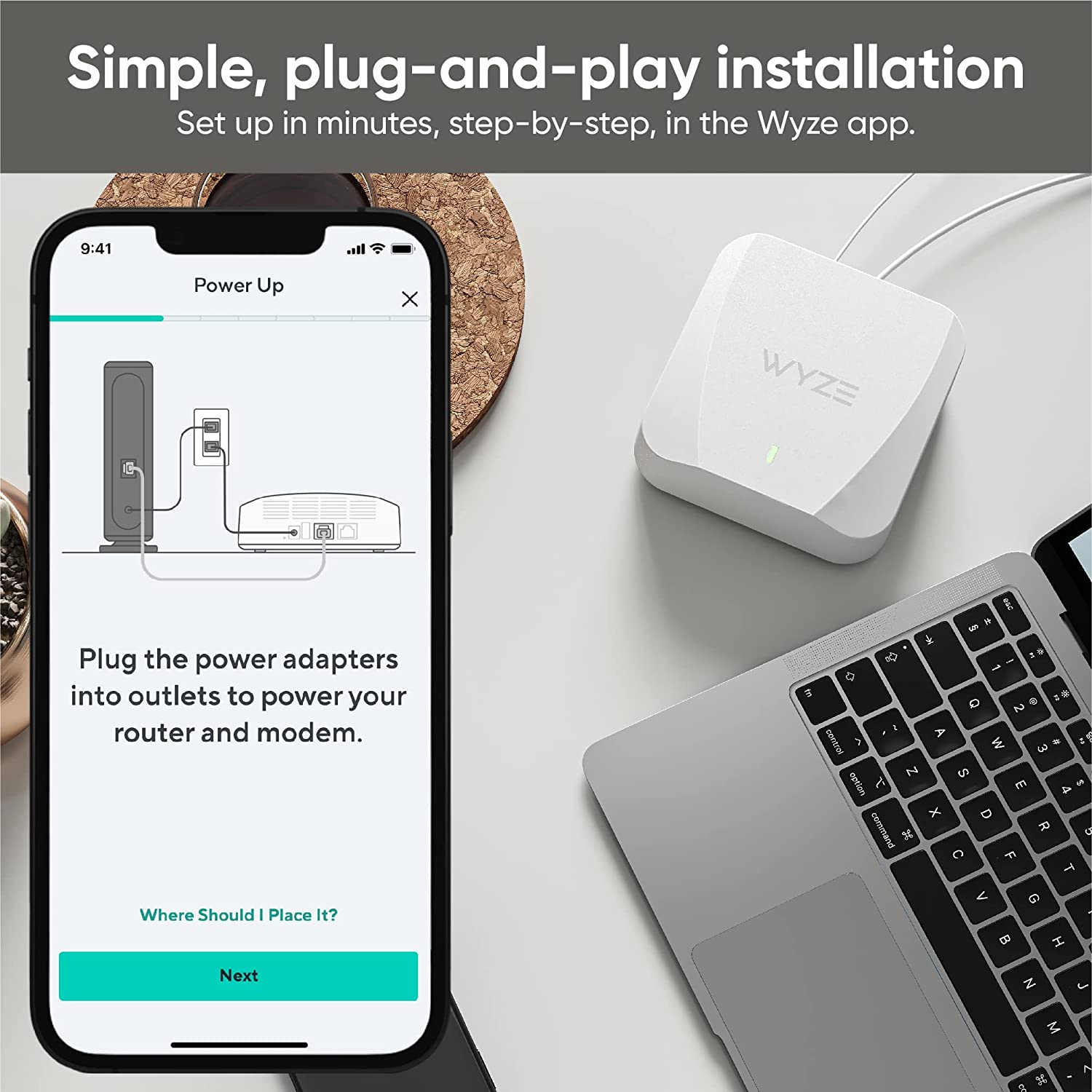 AX3000 Dual-Band Wi-Fi 6 Mesh Router System, Covers up to 1500 Sq. Ft, 50+ Devices, Replaces Router and Extender, Supports Wired Backhaul, 2X 1 Gbps Ports - 1 Pack