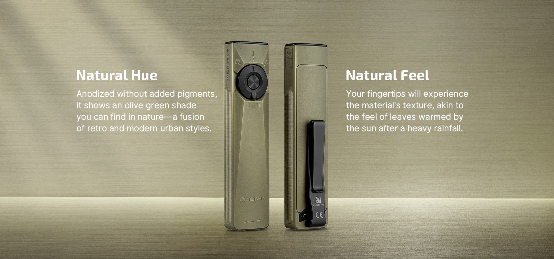 1400 Lumen Rechargeable EDC Flashlight with UV Light & Green Laser + LumenTac Organizer