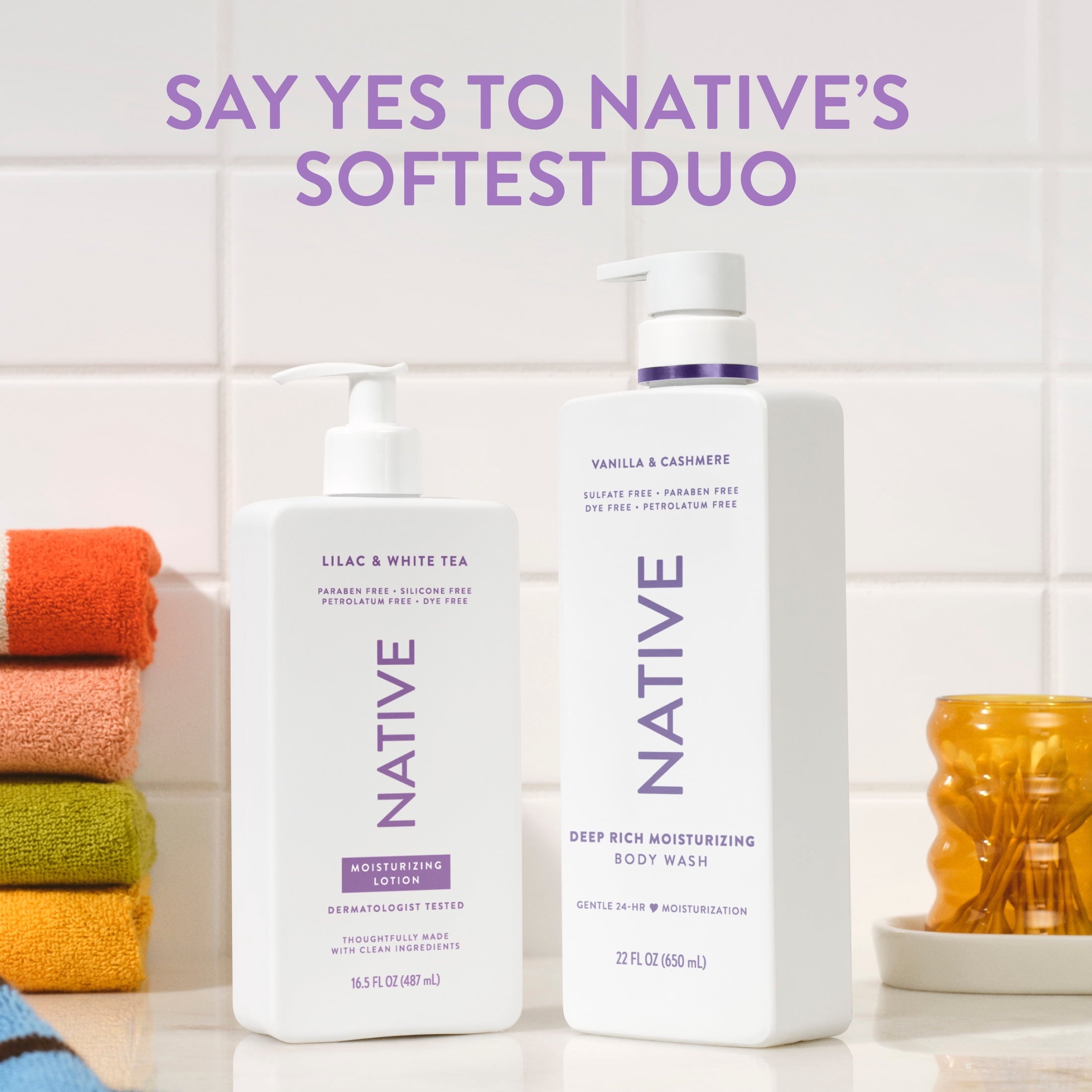 Moisturizing Hand & Body Lotion, Lilac & White Tea, Paraben Free, for Women and Men, 16.5 fl oz