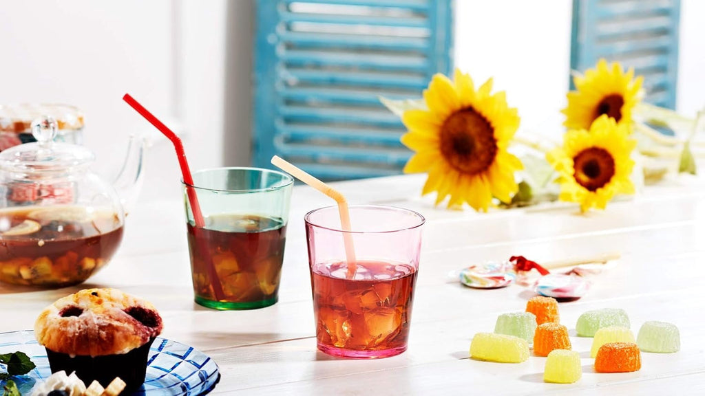 13oz Unbreakable Drinking Glasses Set of 6 - - Super Grade Plastic - for Gifts - - Cups Drinkware Tumblers