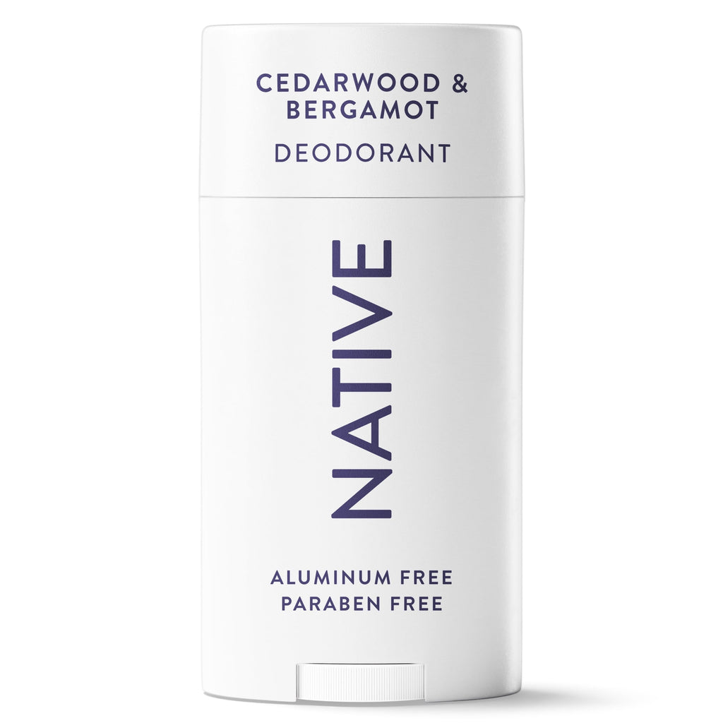 Aluminum Free Deodorant For Men, 72 Hour Solid Deodorant Stick, Cedarwood & Bergamot, 2.65oz