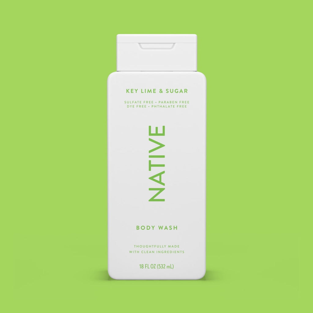 Body Wash, Key Lime & Sugar, Sulfate Free, Naturally Derived Ingredients, 24hr Freshness, for Women & Men, 18 fl oz