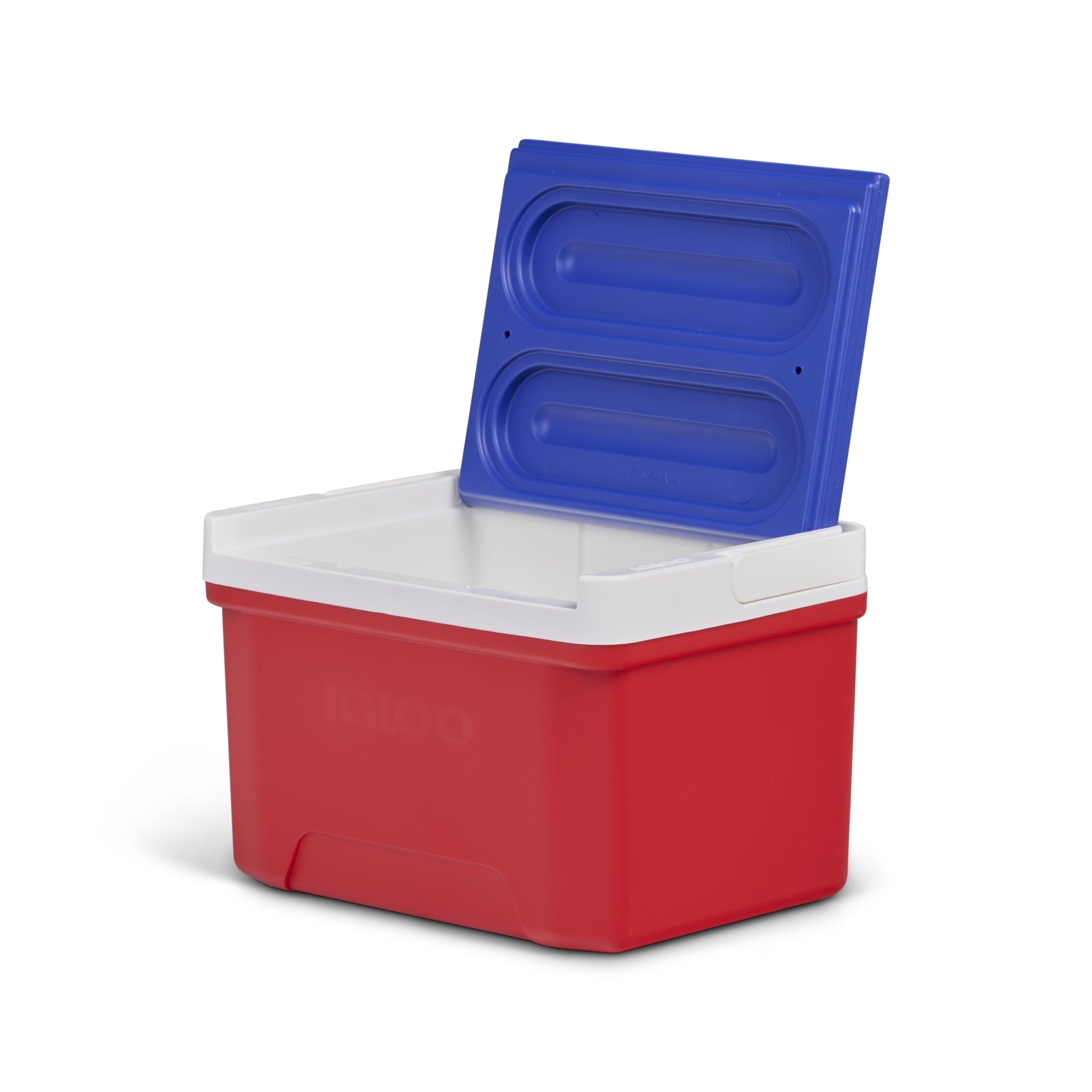 9 QT Laguna Ice Chest Cooler, Blue Red and White
