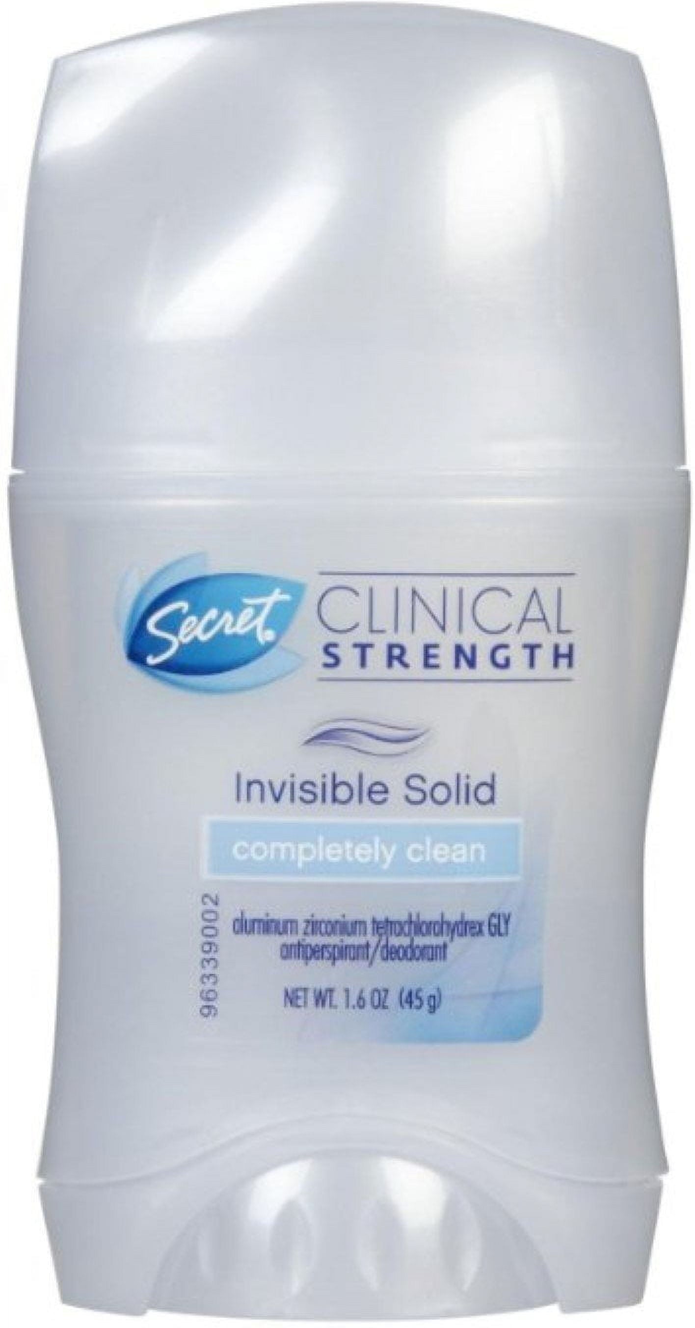 Clinical Strength Invisible Solid Antiperspirant & Deodorant, Completely Clean 1.60 oz