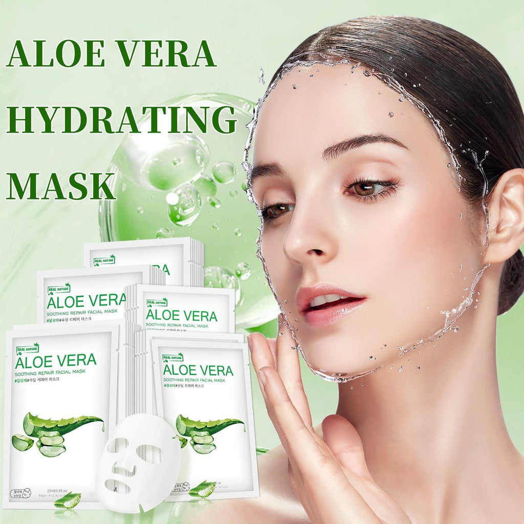 11 Pack Fruit Moisturizing Facial Mask Sheet, Rich in Fruit Essence Face Mask to Brighten and Hydrate Dull Skin