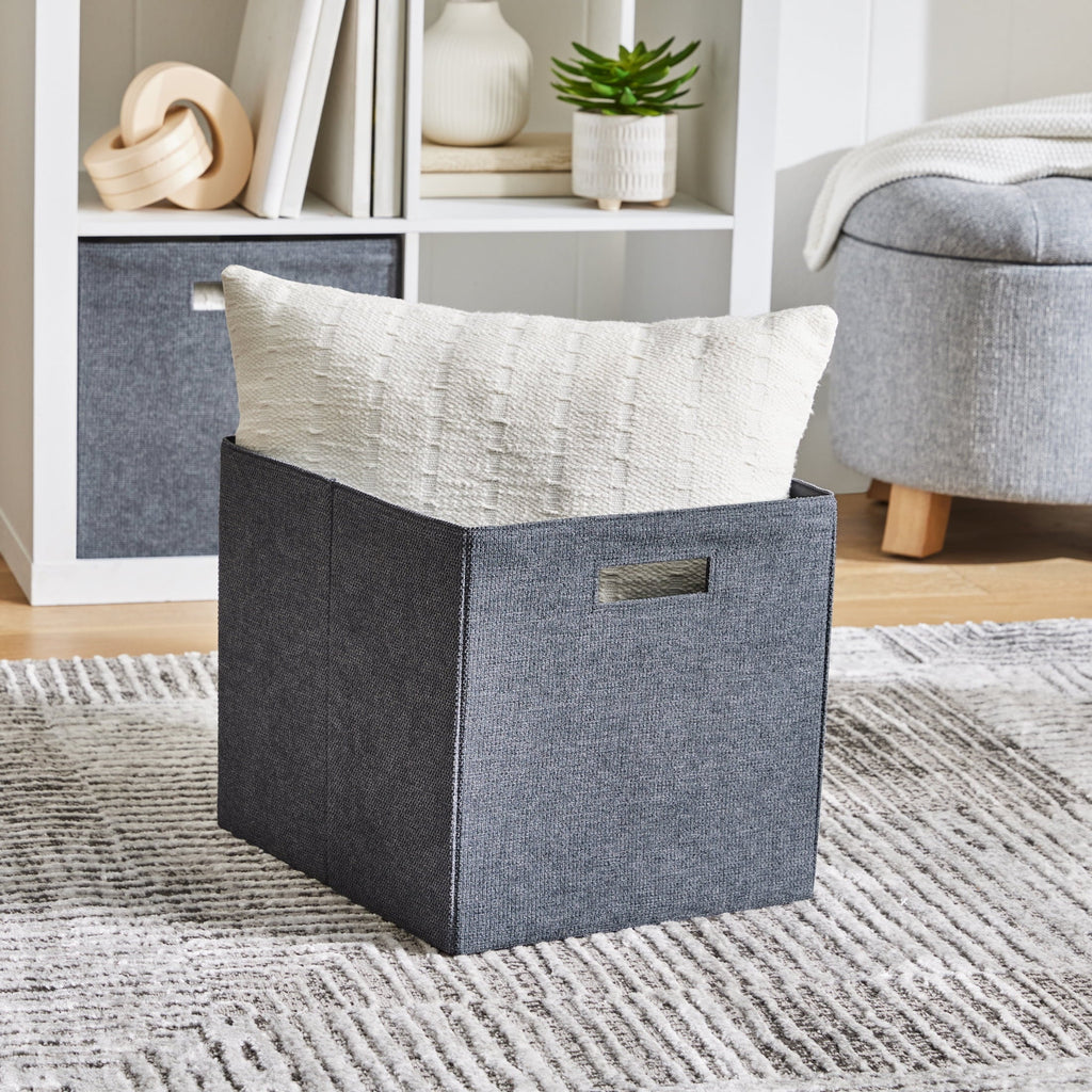 Better Homes & Gardens Collapsible Fabric Cube Storage Bin, Vanilla