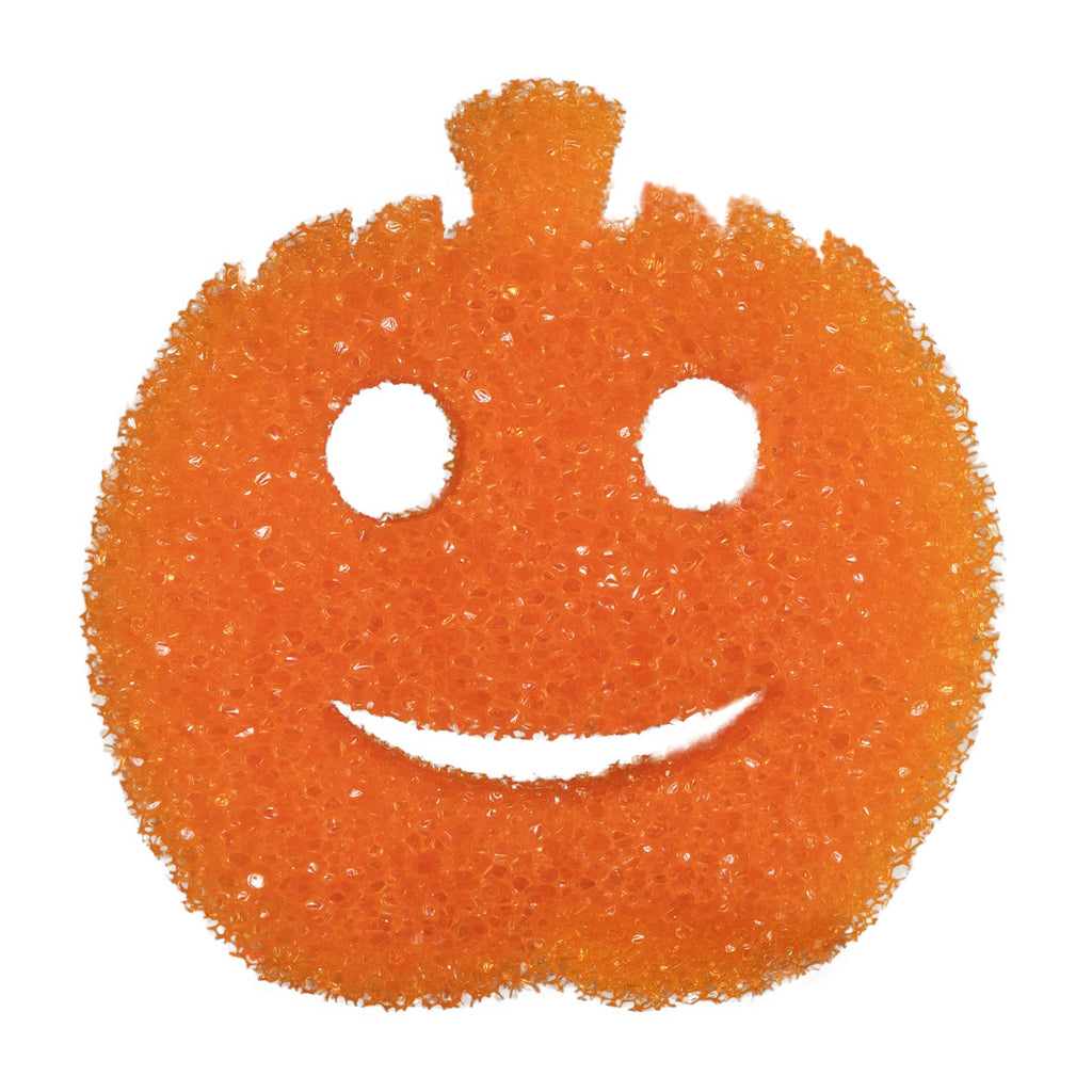 Halloween Pumpkin Non-Scratch Cleaning Sponge