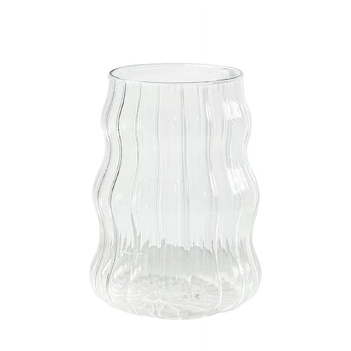 (2 pack) Better Homes & Gardens Fluted Bubble Glass Clear