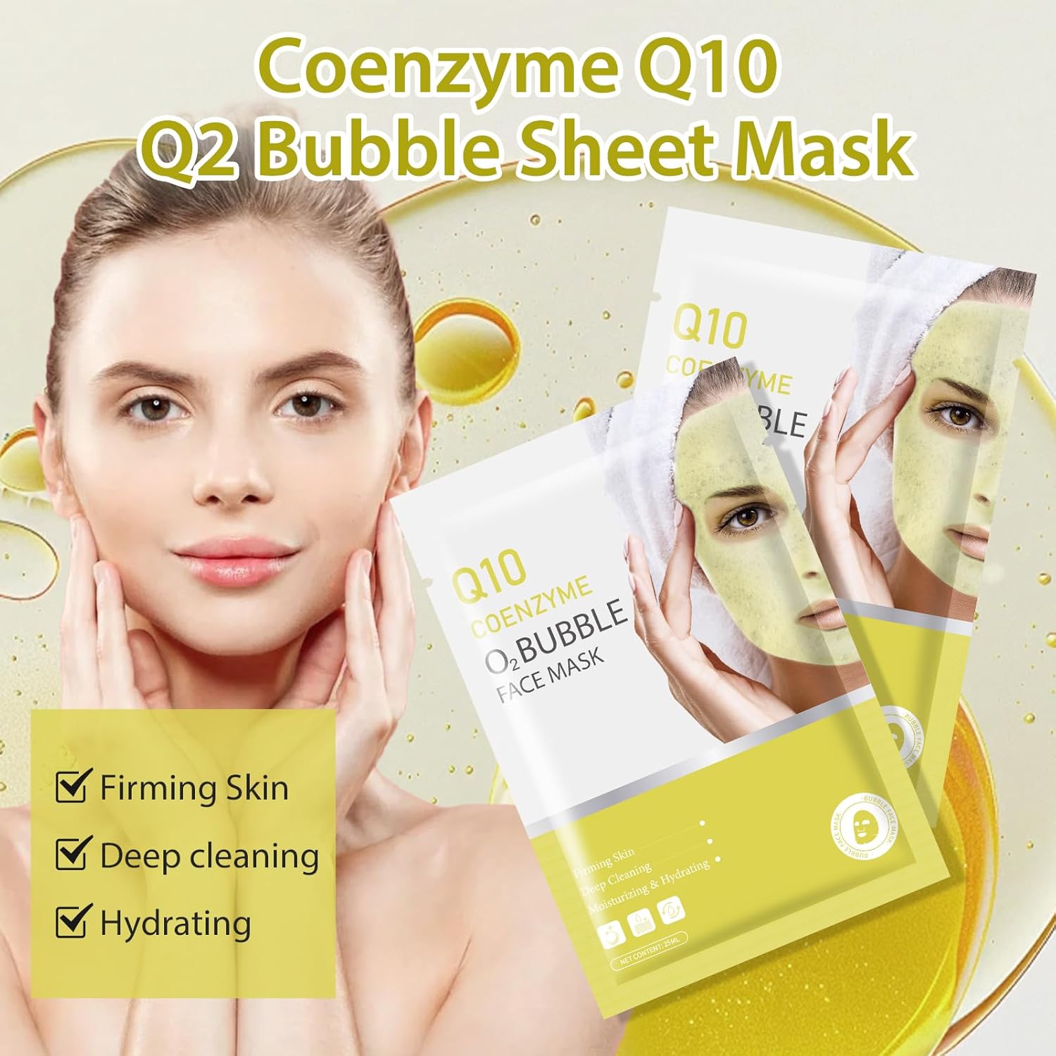 11 Pack Fruit Moisturizing Facial Mask Sheet, Rich in Fruit Essence Face Mask to Brighten and Hydrate Dull Skin