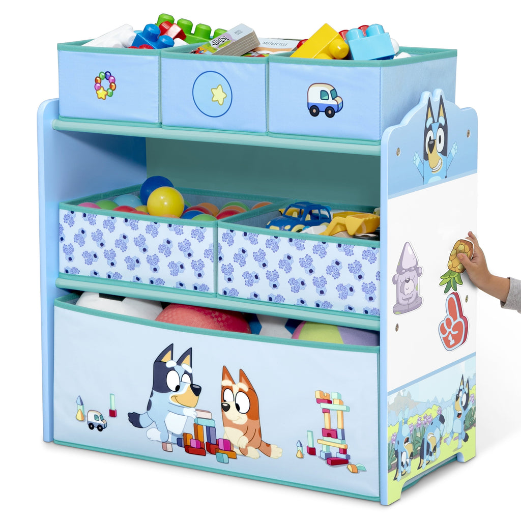 Design and Store 6 Bin Toy Storage Organizer by