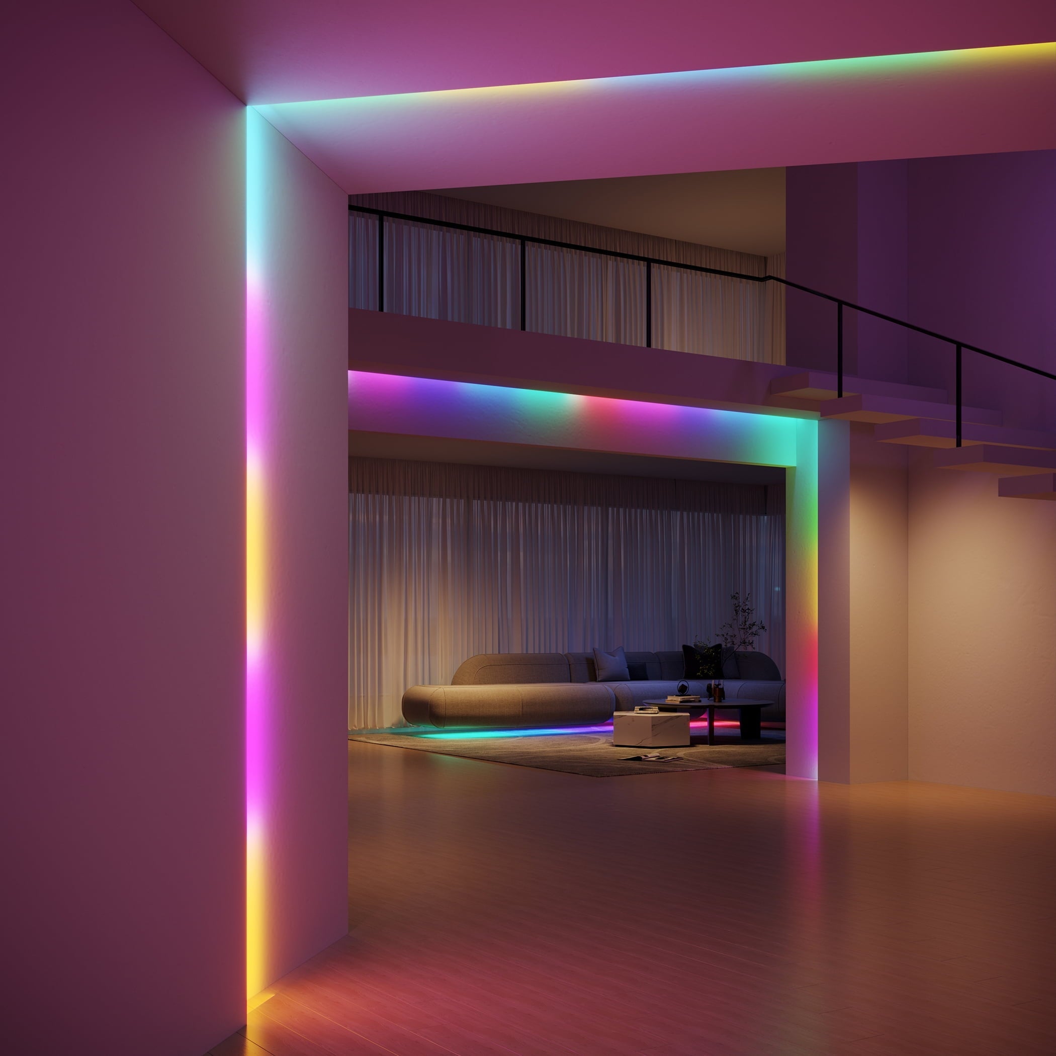 24.6ft Wi-Fi RGBICW LED Strip Light