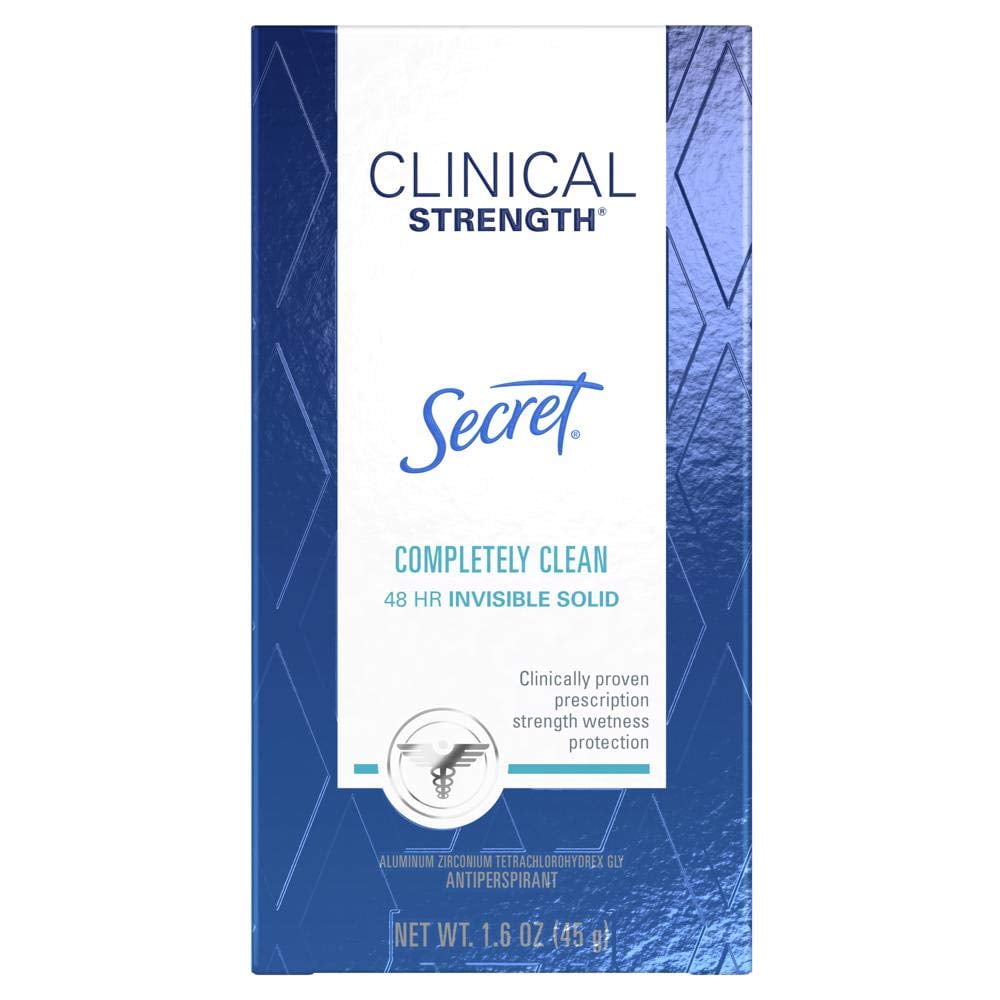 Clinical Strength Invisible Solid Antiperspirant & Deodorant, Completely Clean 1.60 oz