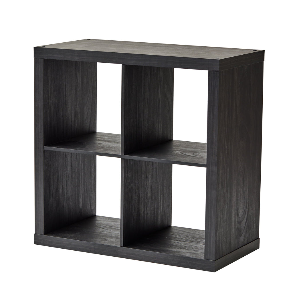 Better Homes & Gardens 4 Cube Storage Organizer, White Texture