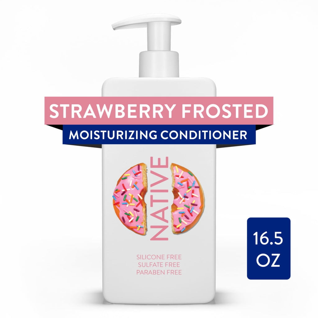 Dunkin' Sulfate Free Strawberry Frosted Shampoo, Conditioner, and Body Wash Bundle